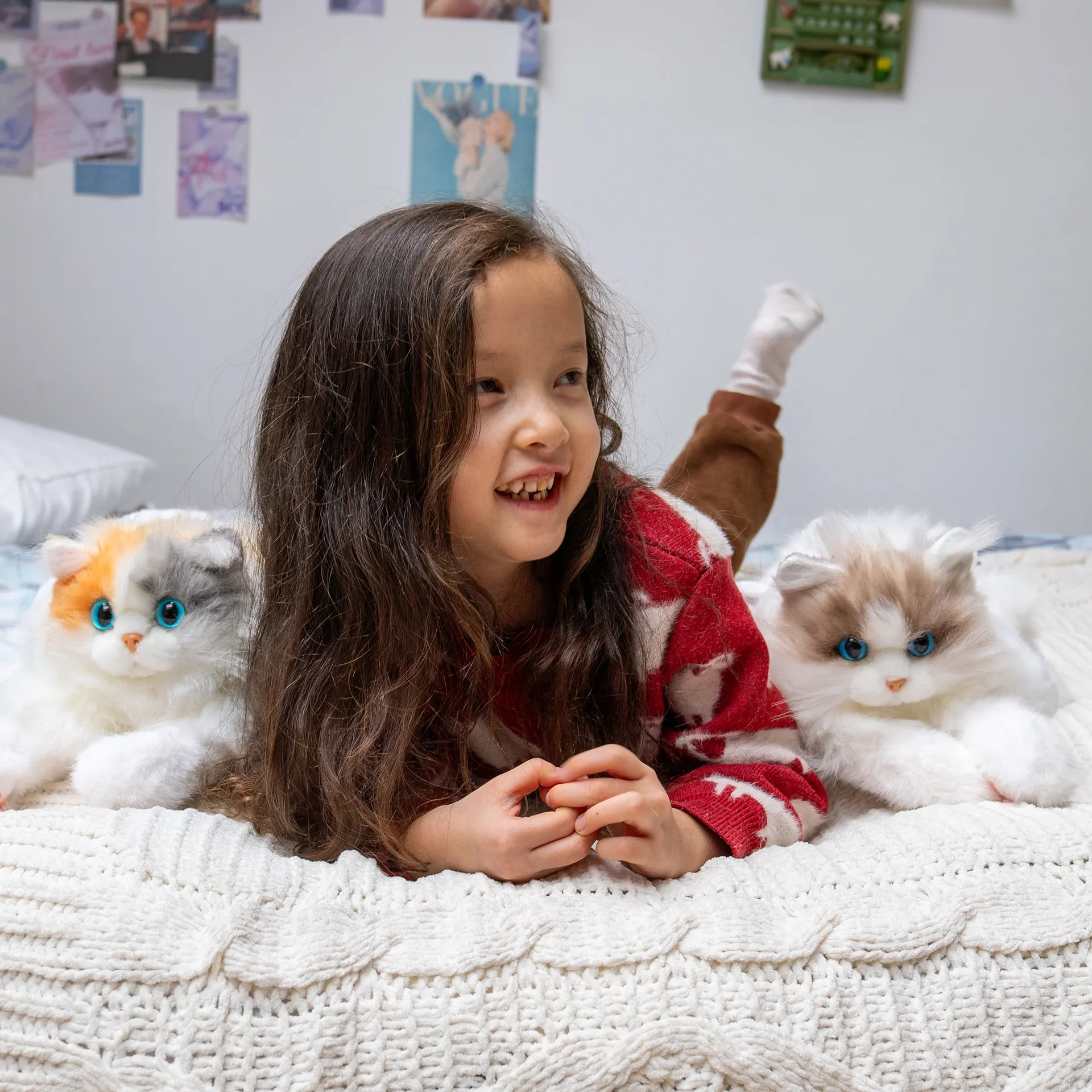 Рюкзак Mini Calico Cat — плюшевая сумка Kitty для подростков - миниатюра 7