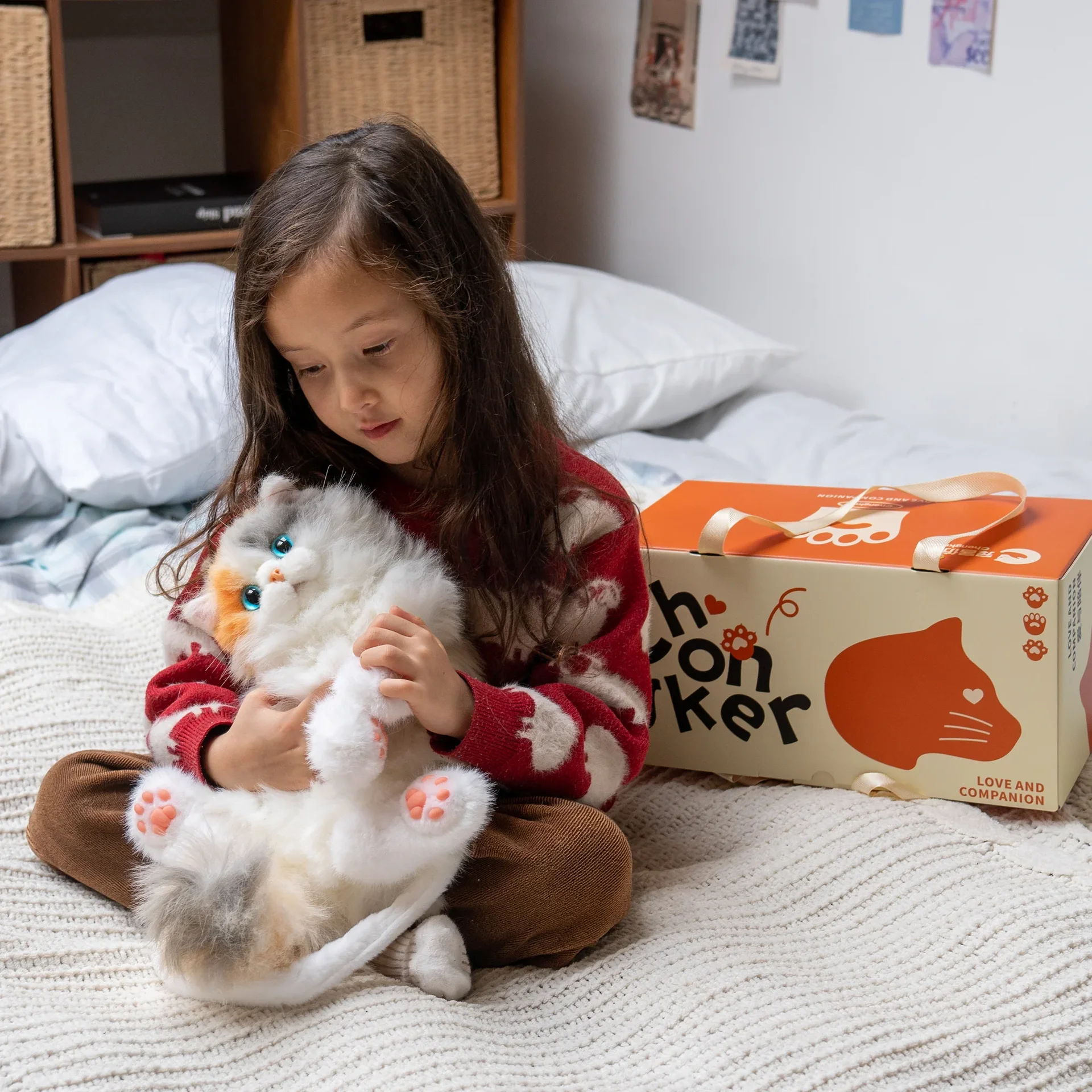 Рюкзак Mini Calico Cat — плюшевая сумка Kitty для подростков - миниатюра 8