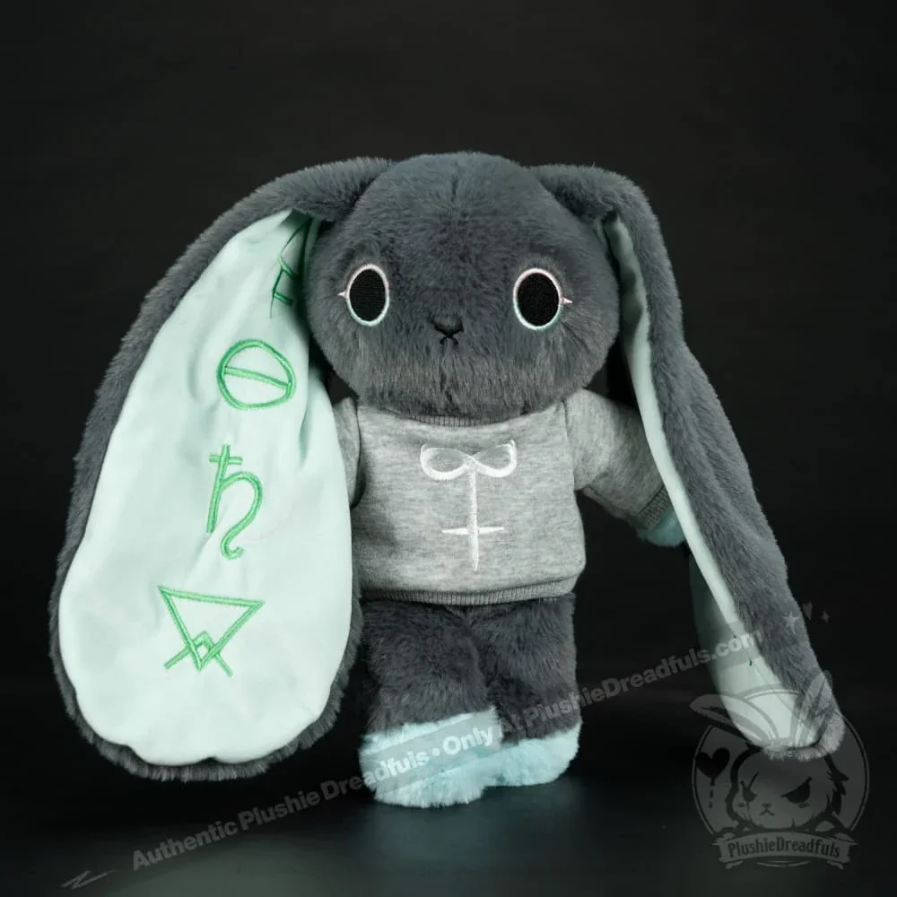 Trust Issues Bunny Grey Edition - Plush Stuffed Animal - миниатюра 3