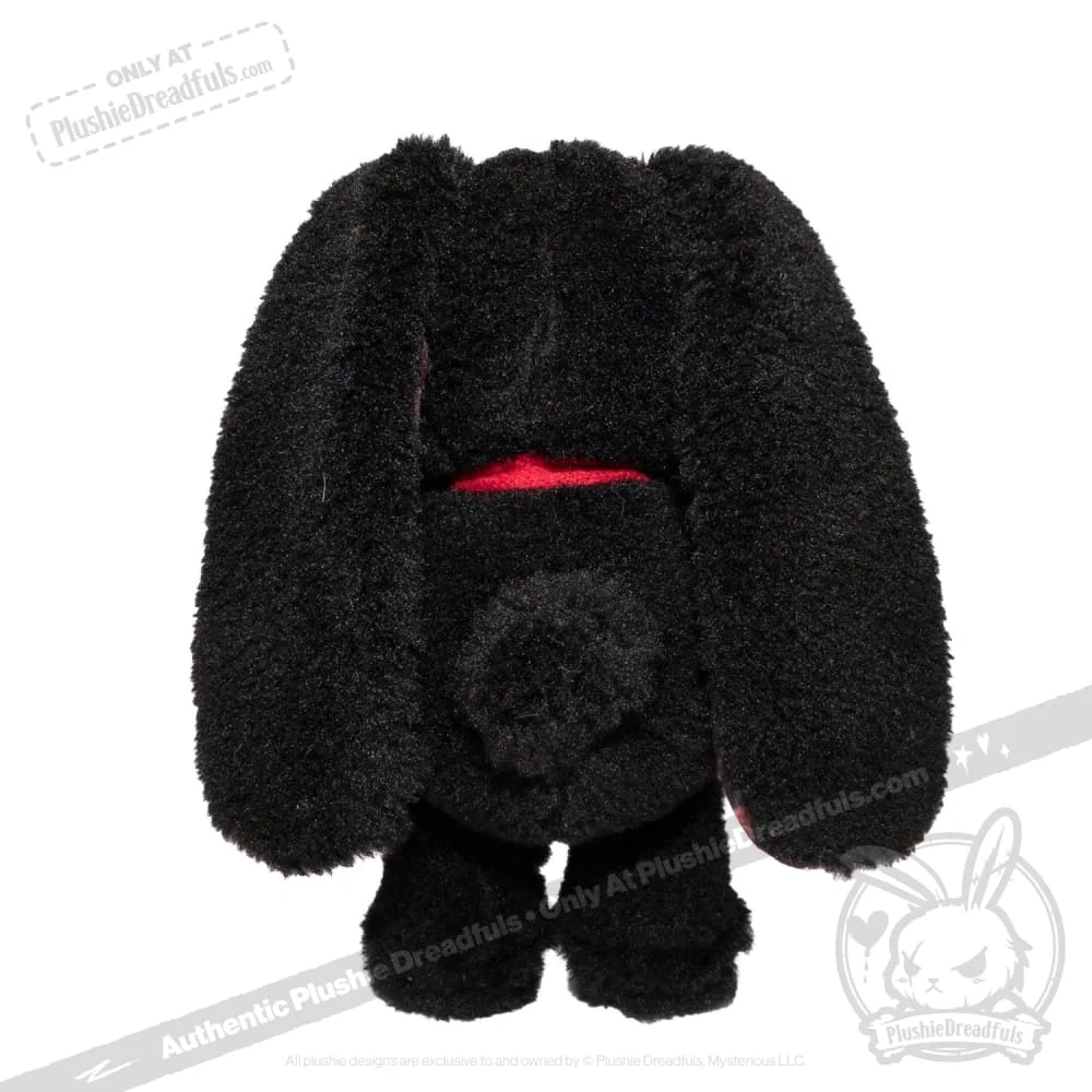 Black Plaid Love Rabbit - Plush Stuffed Animal - миниатюра 3