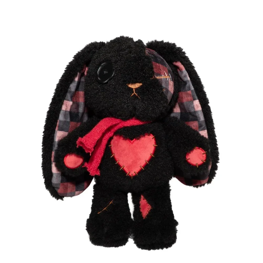 Black Plaid Love Rabbit - Plush Stuffed Animal - изображение 1