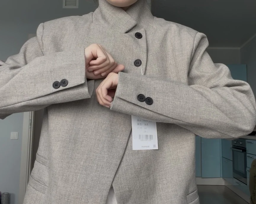 Новый пиджак трендовый как zara - миниатюра 5