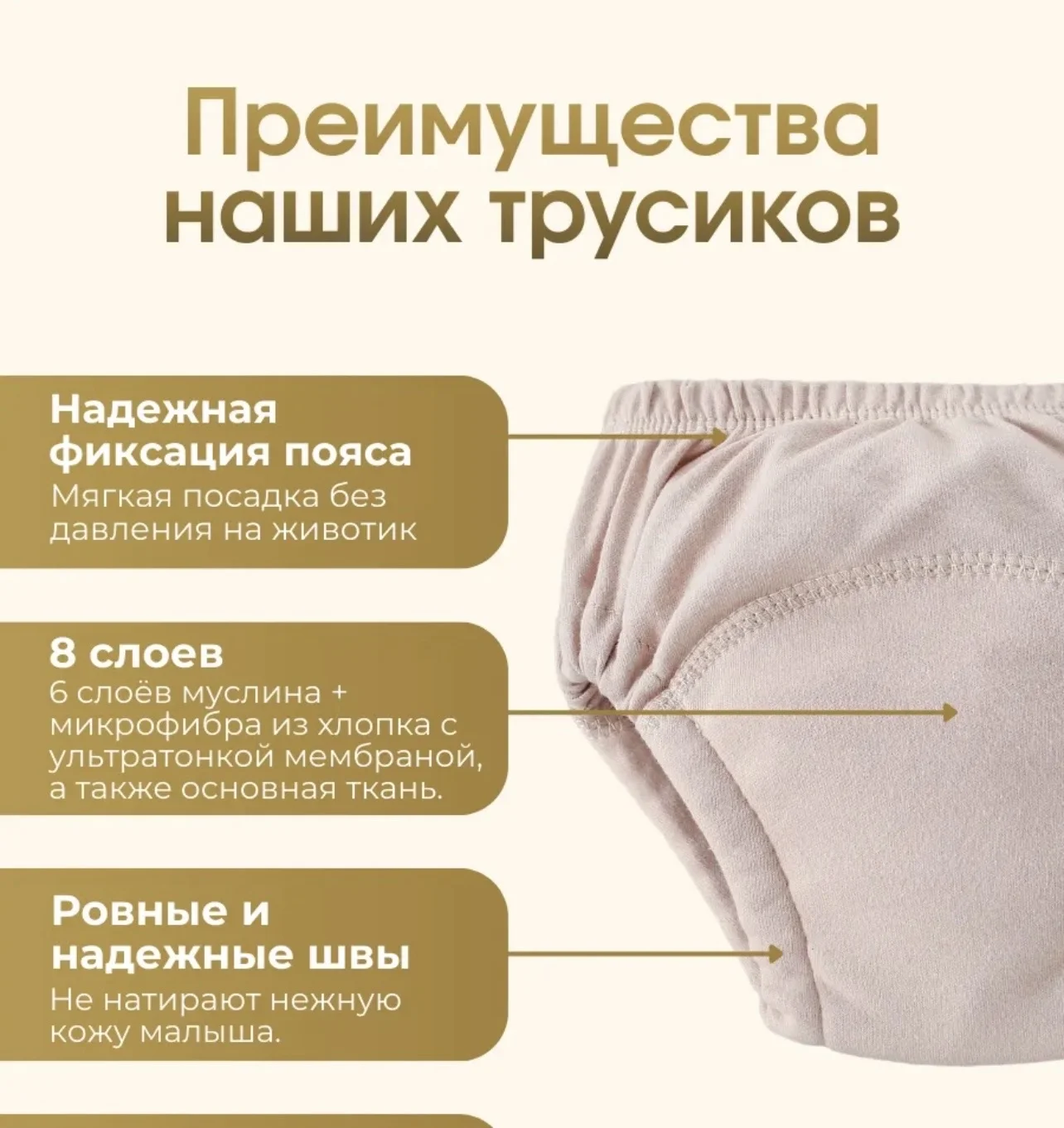 многоразовые трусики для детей - миниатюра 2