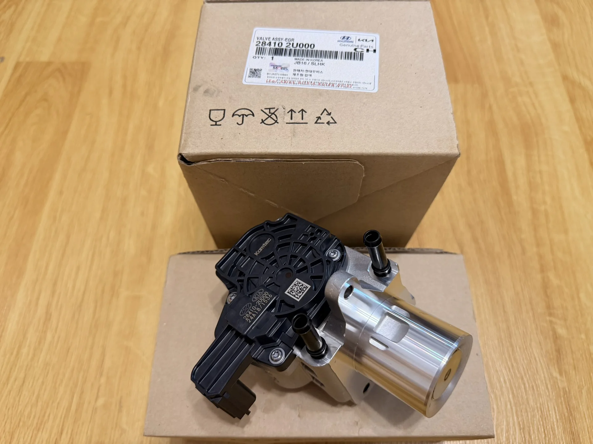 Клапан EGR 284102U000 D4FE Seltos Sportage Tucson - миниатюра 2