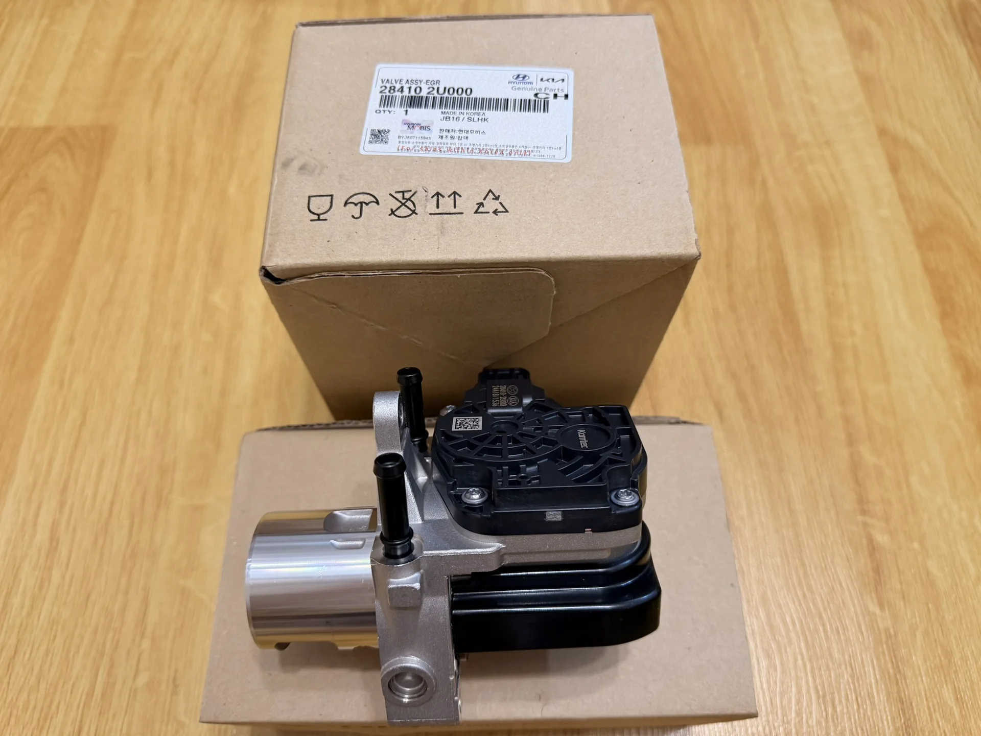 Клапан EGR 284102U000 D4FE Seltos Sportage Tucson - миниатюра 4