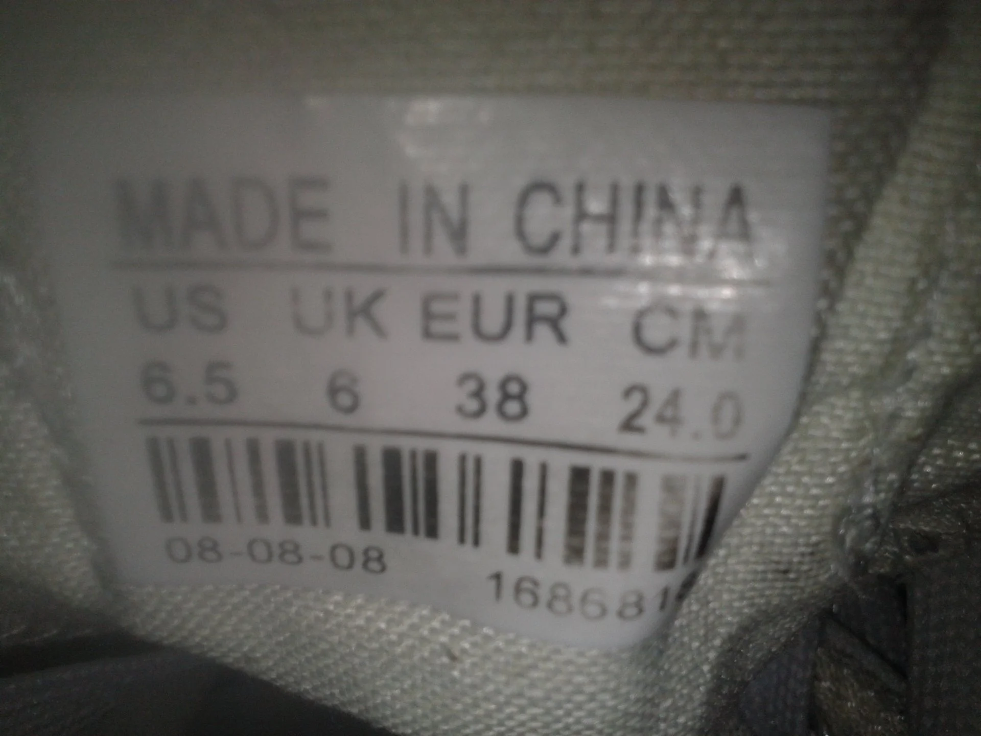 Белые кеды-кросы р.38(по стельке 26см) - миниатюра 8