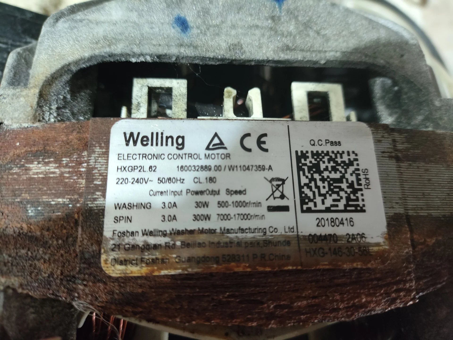 Двигатель для стиральной машины ariston rst 602 - изображение 1