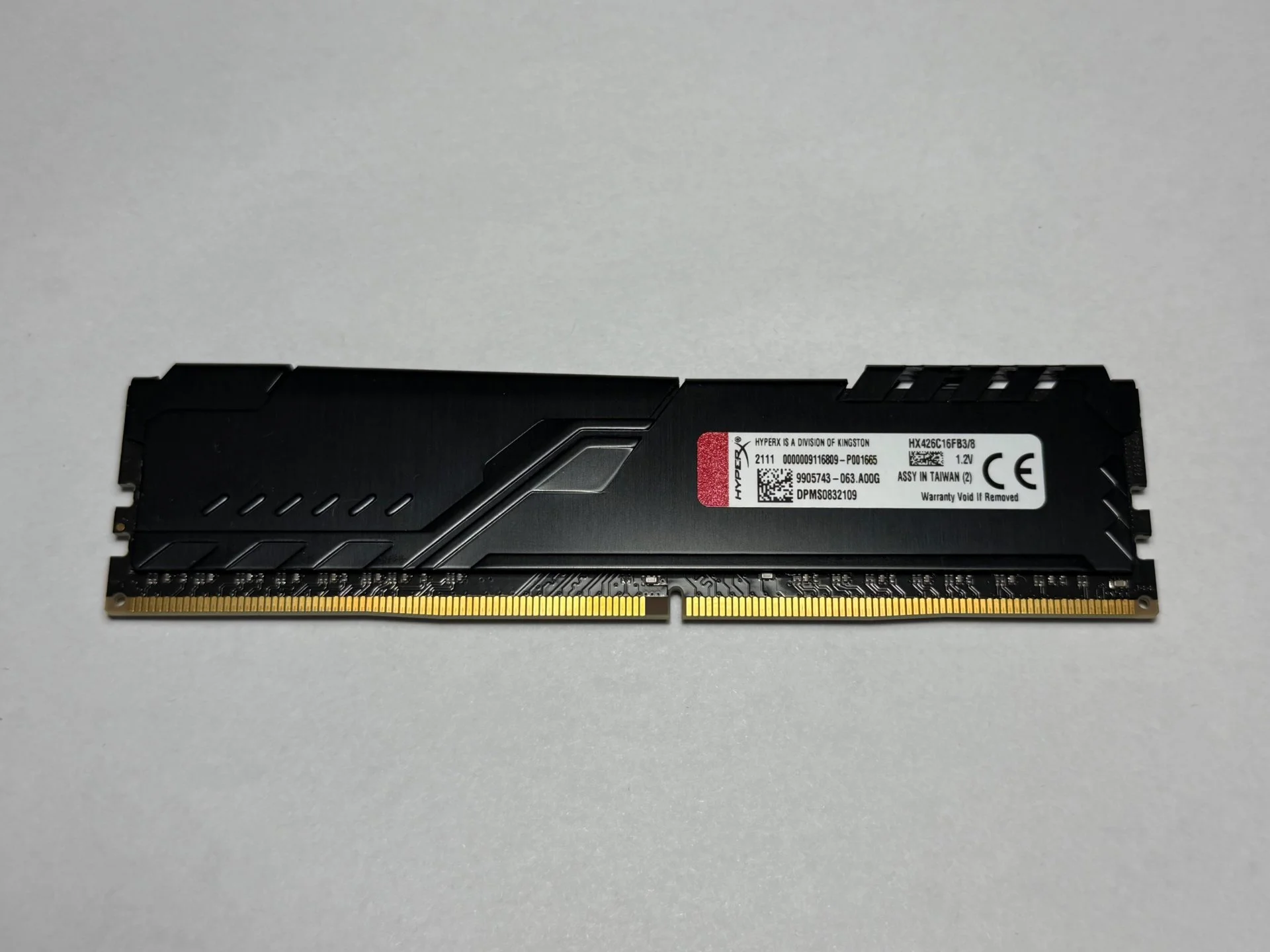 Kingston HyperX FURY Black [HX426C16FB3/8] 8ГБ, 2666 МГц - миниатюра 2