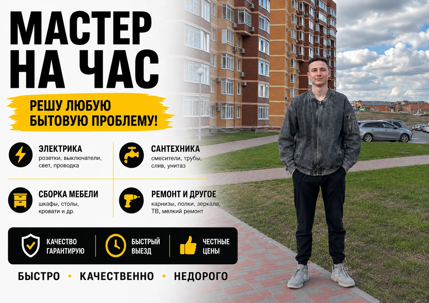 Мастер-Универсал на час. Выгодные цены. Гарантия - изображение 1