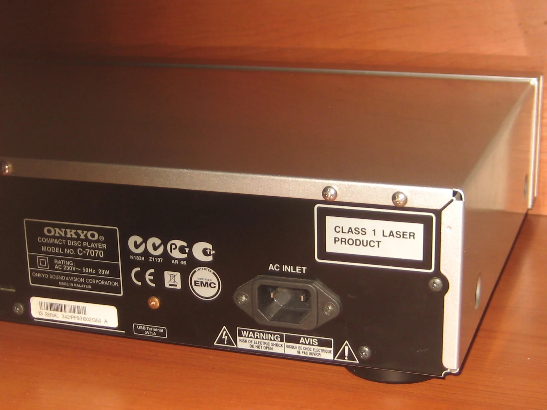 CD проигрыватель (cтример) Onkyo C-7070 Silver - миниатюра 9