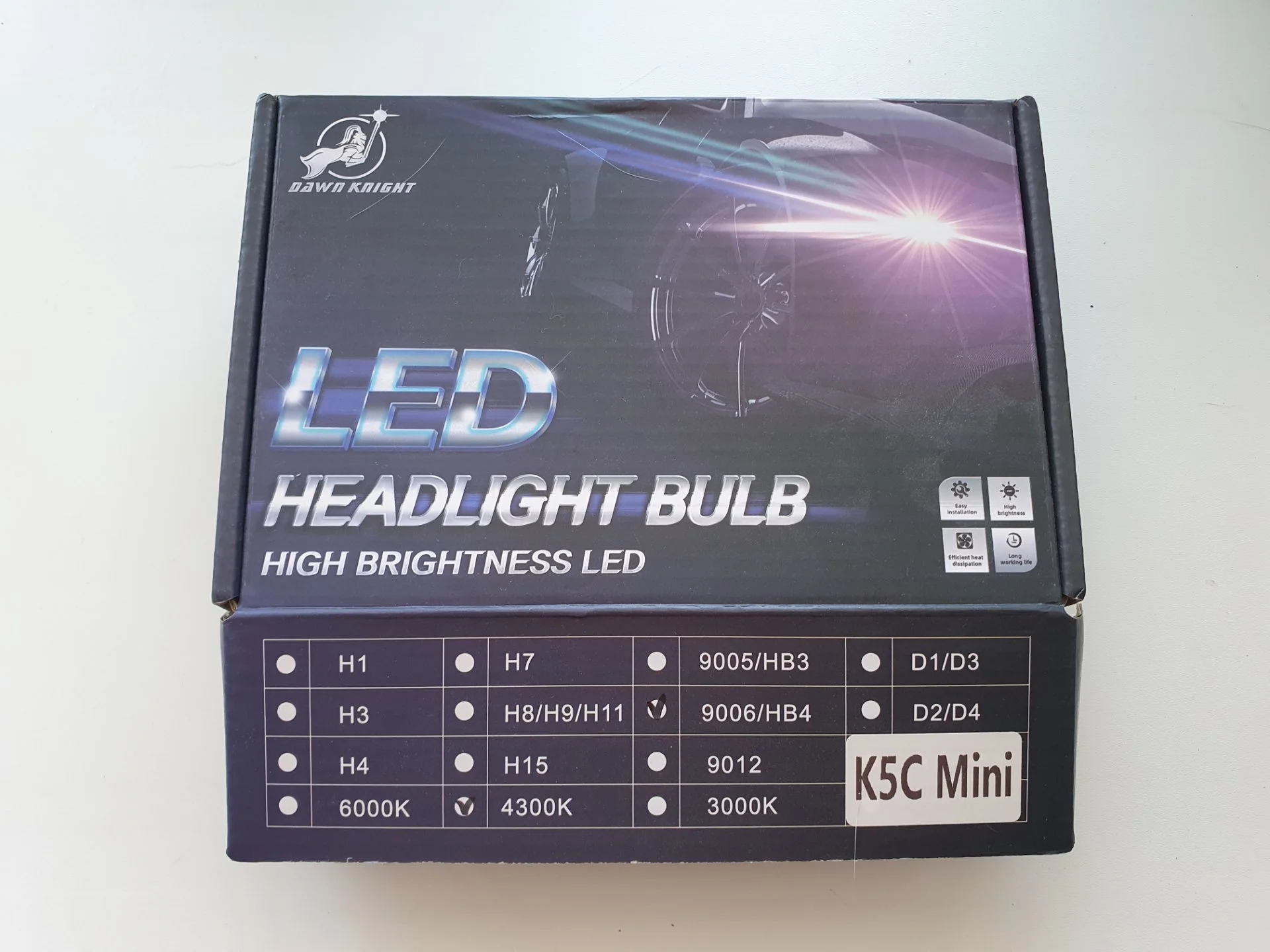 Светодиодные лампы HB4 Dawn Knight K5Cmini 4300k - миниатюра 4