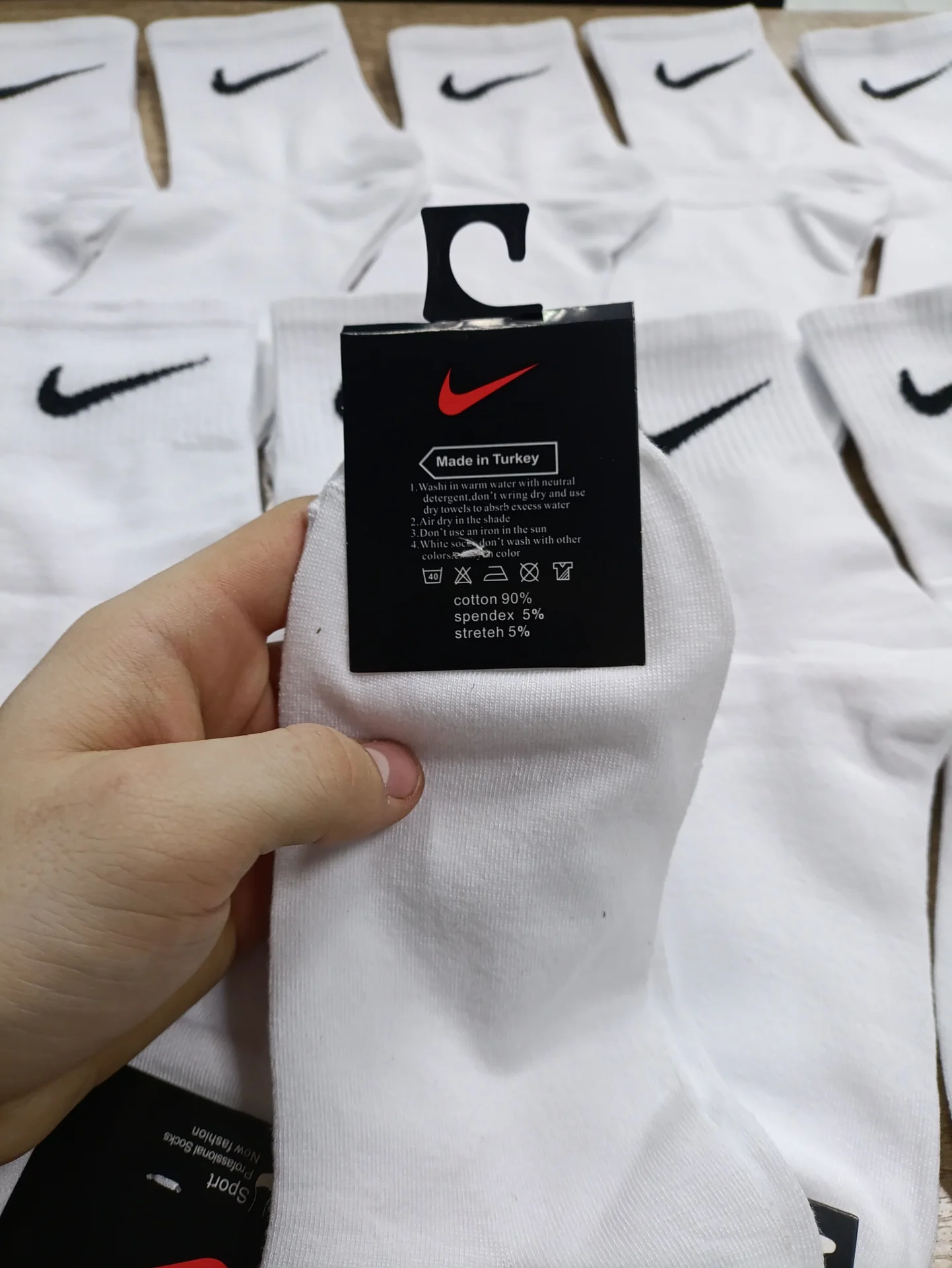 Носки Nike белые 10 пар - миниатюра 5