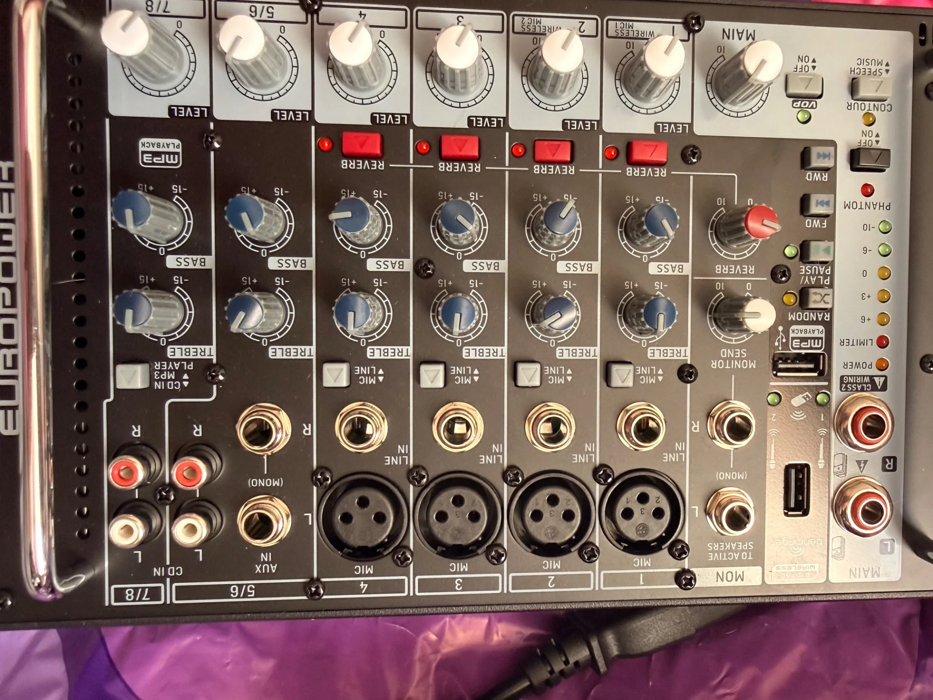 Микшер с усилителем Behringer РМР500МР3 - миниатюра 4