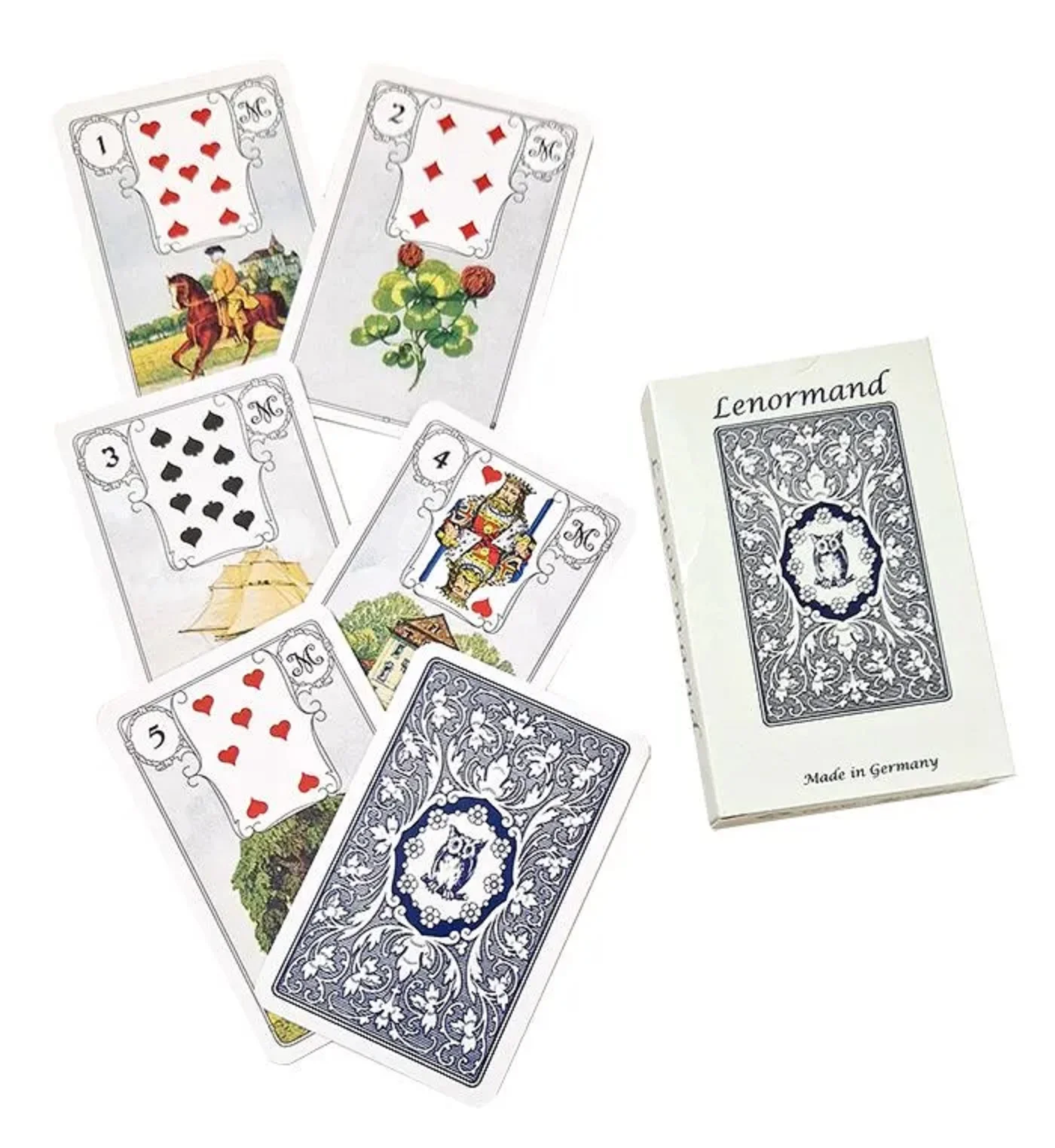 Mlle Lenormand Blue Owl / Ленорман "Голубая Сова" - миниатюра 4
