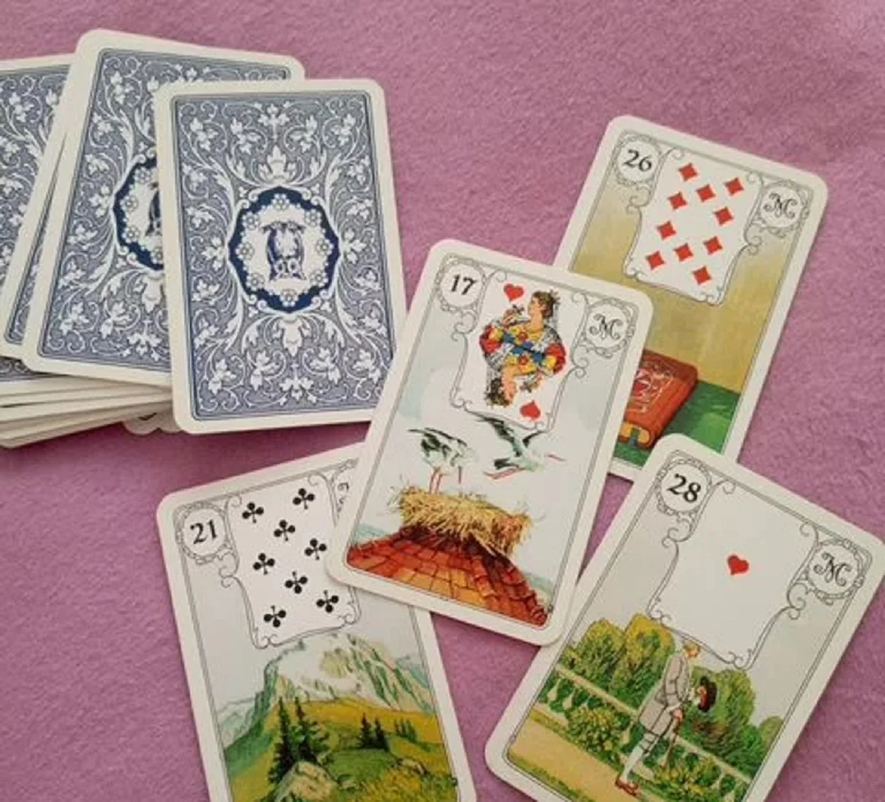 Mlle Lenormand Blue Owl / Ленорман "Голубая Сова" - миниатюра 5