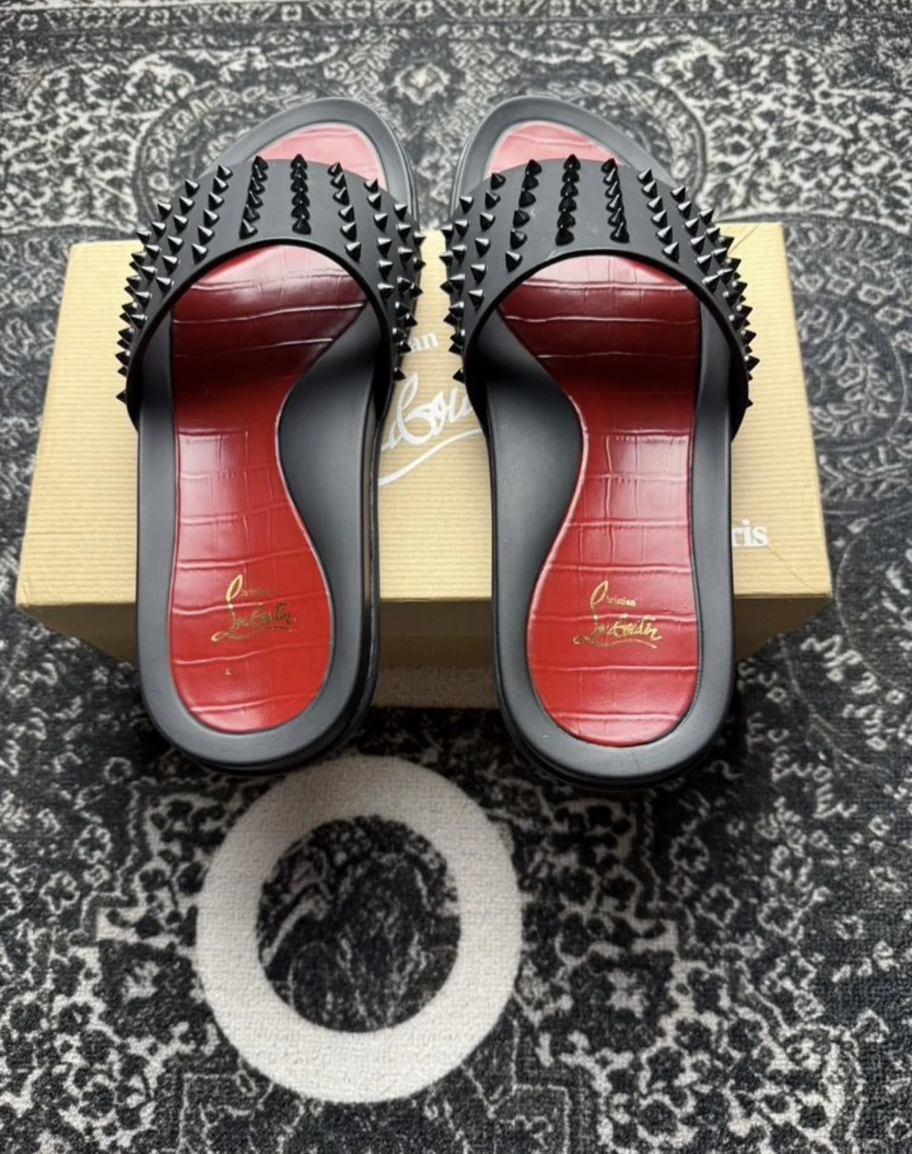 Тапочки christian louboutin - миниатюра 2