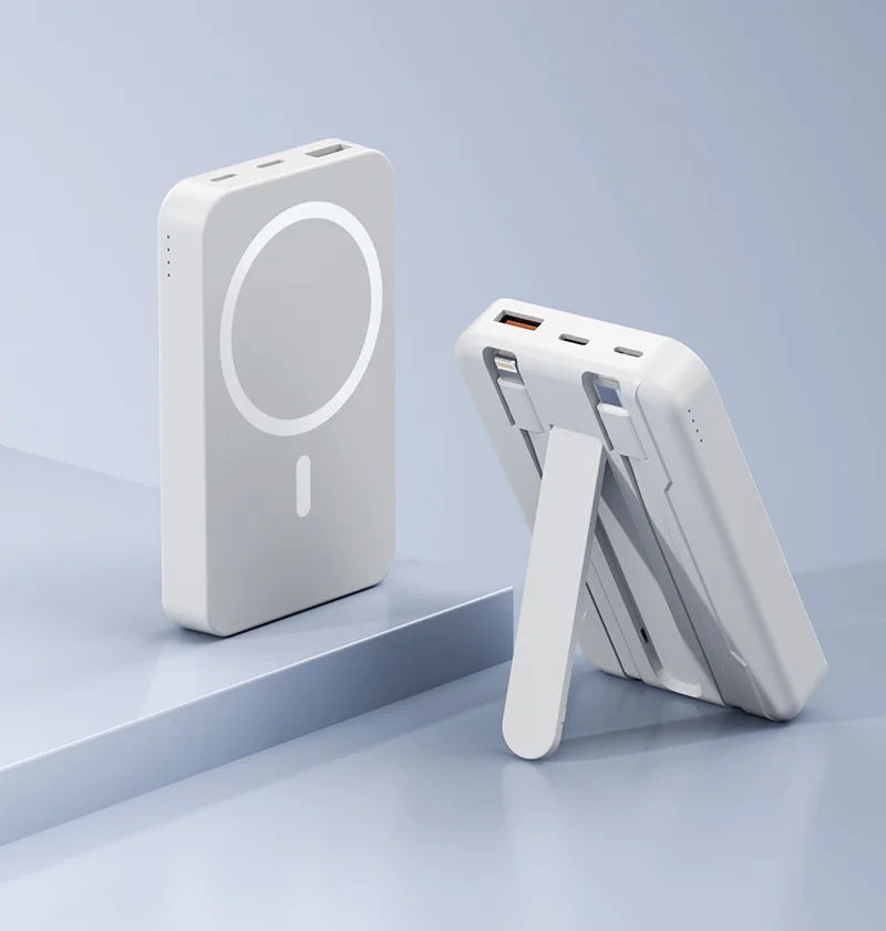 Внешний аккумулятор Magnetic Wireless Power Bank 10000mAh, белый