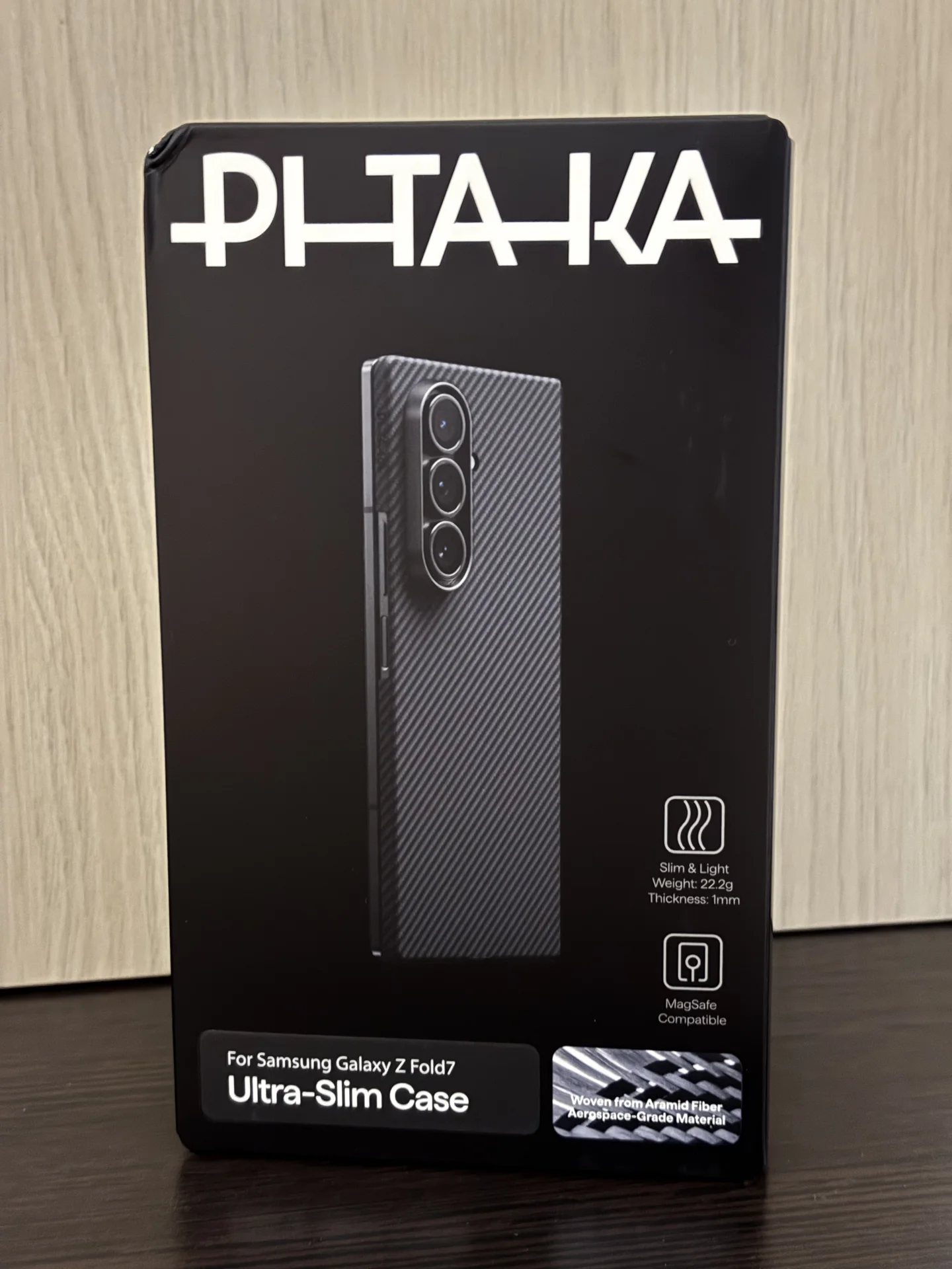 Чехол Pitaka Samsung Galaxy Z Fold 7 Black - изображение 1