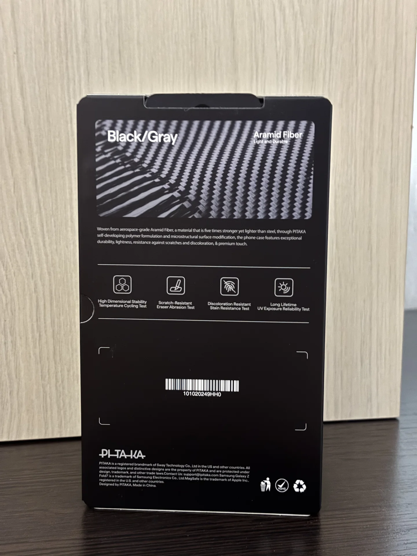 Чехол Pitaka Samsung Galaxy Z Fold 7 Black - миниатюра 2