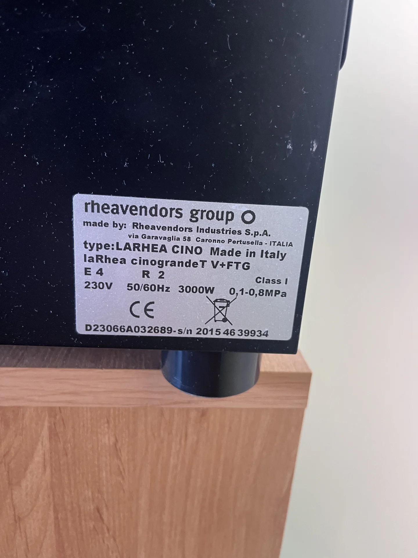 кофемашина la rhea v+ grand premium ftg e4 r2 - миниатюра 2