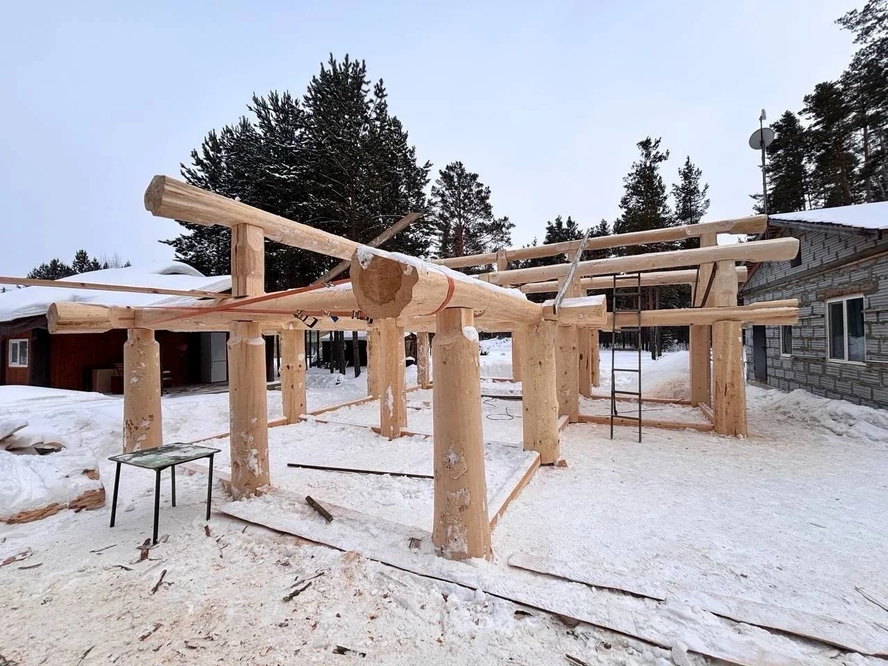Готовый домокомплект 12х9 Post and Beam с монтажом - миниатюра 5