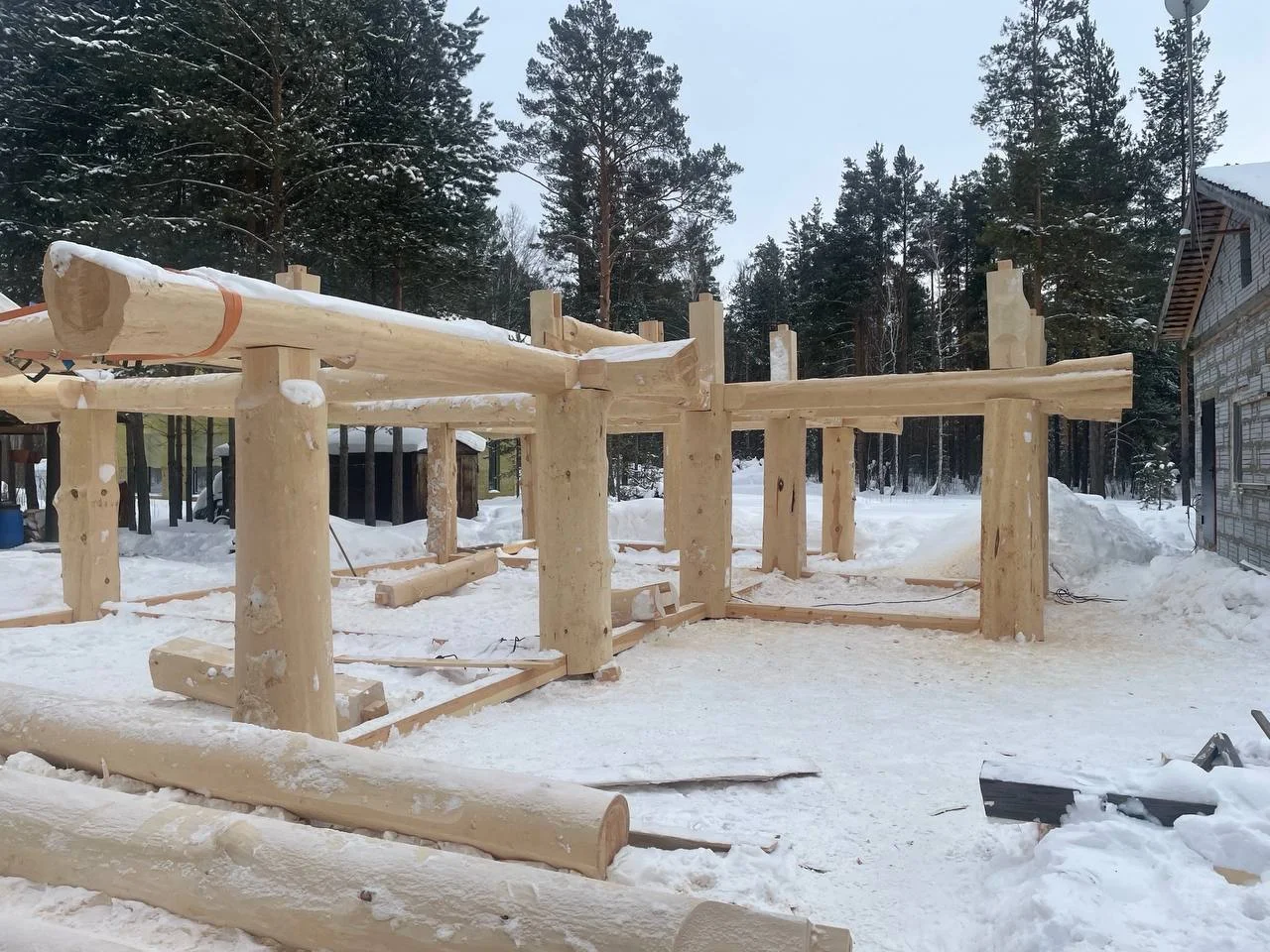 Готовый домокомплект 12х9 Post and Beam с монтажом - миниатюра 6