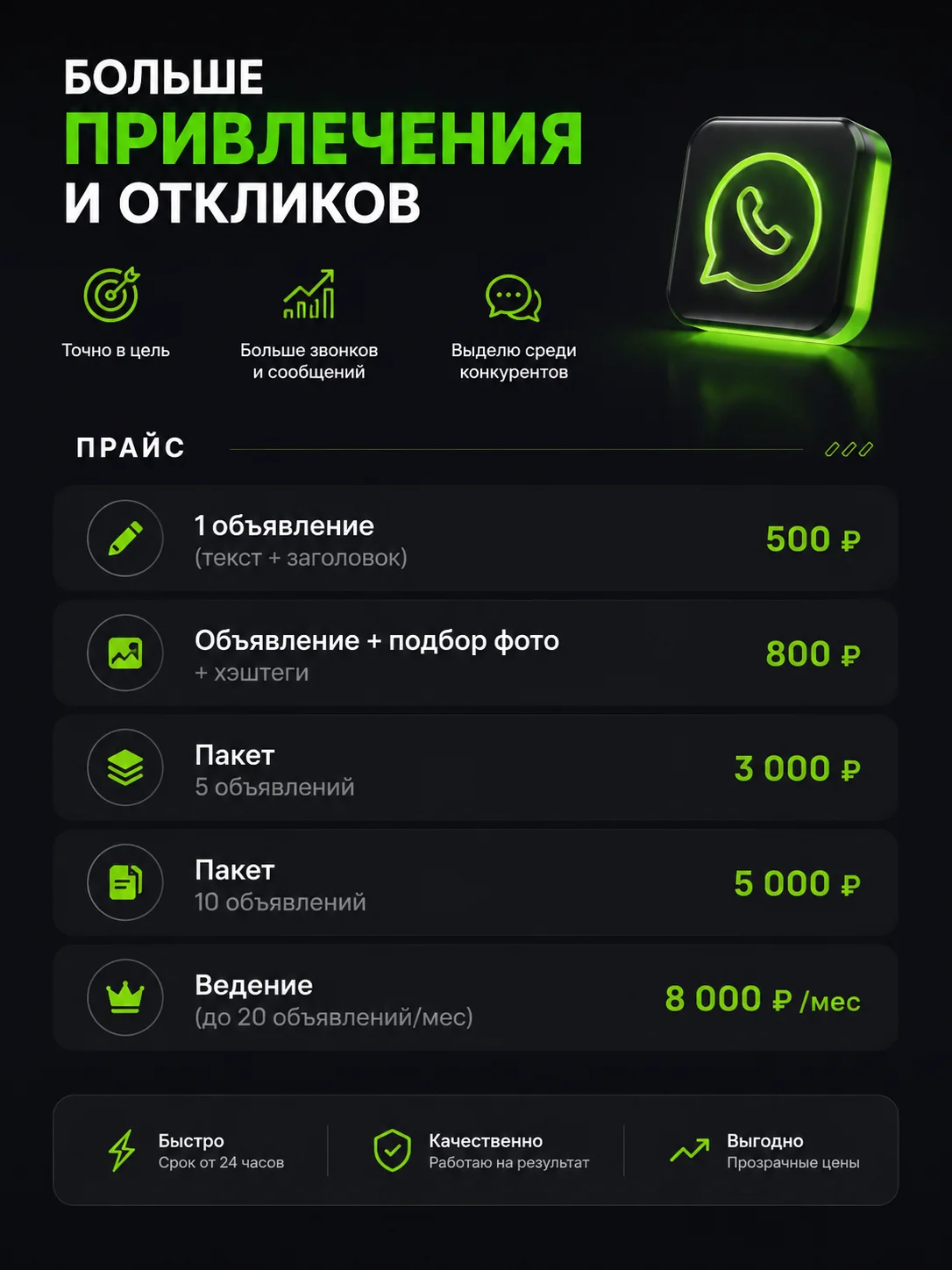 напишу продающее объявление для вашей услуги - миниатюра 2