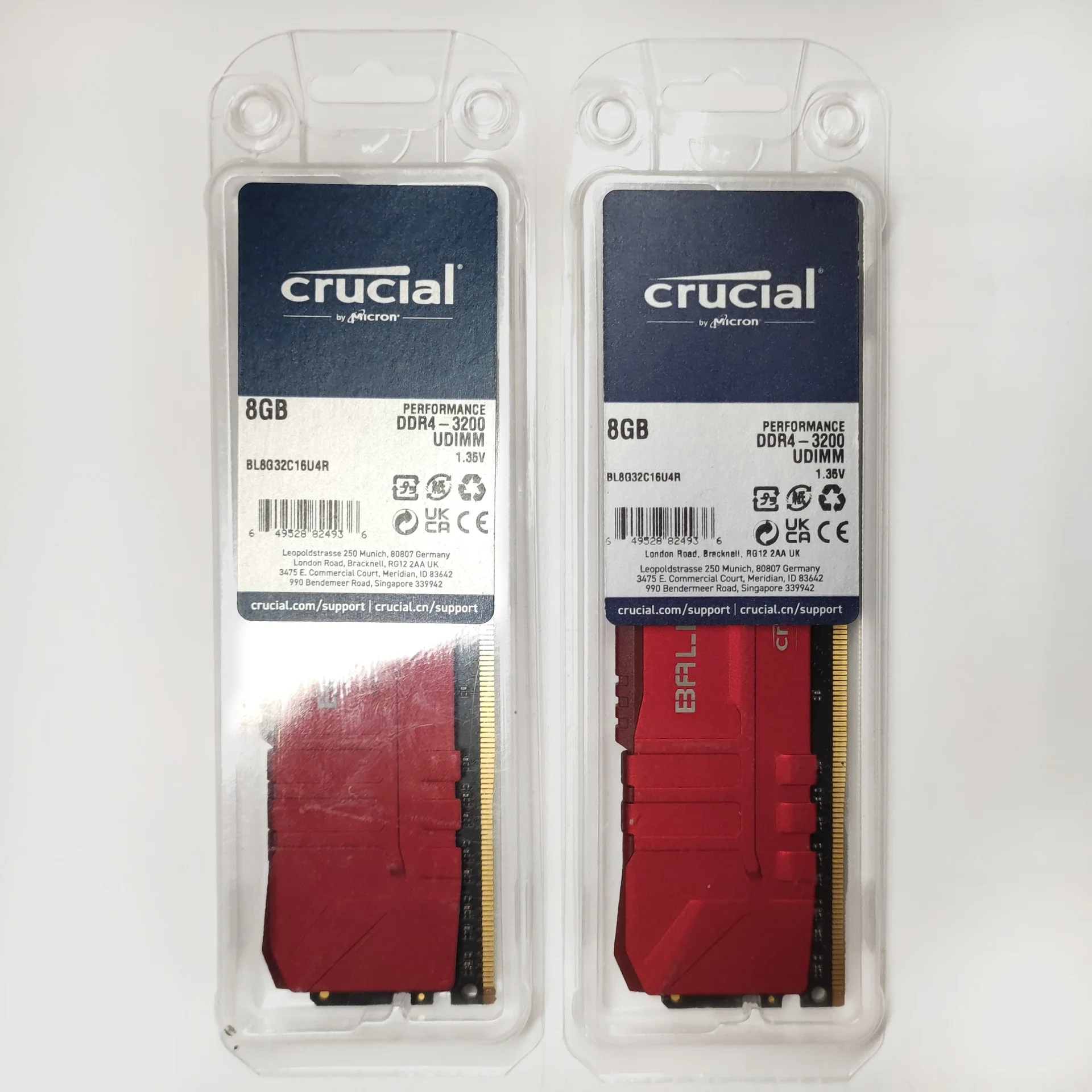 Оперативная память Crucial DDR4 8Gb 3200Mhz (2шт) - изображение 1