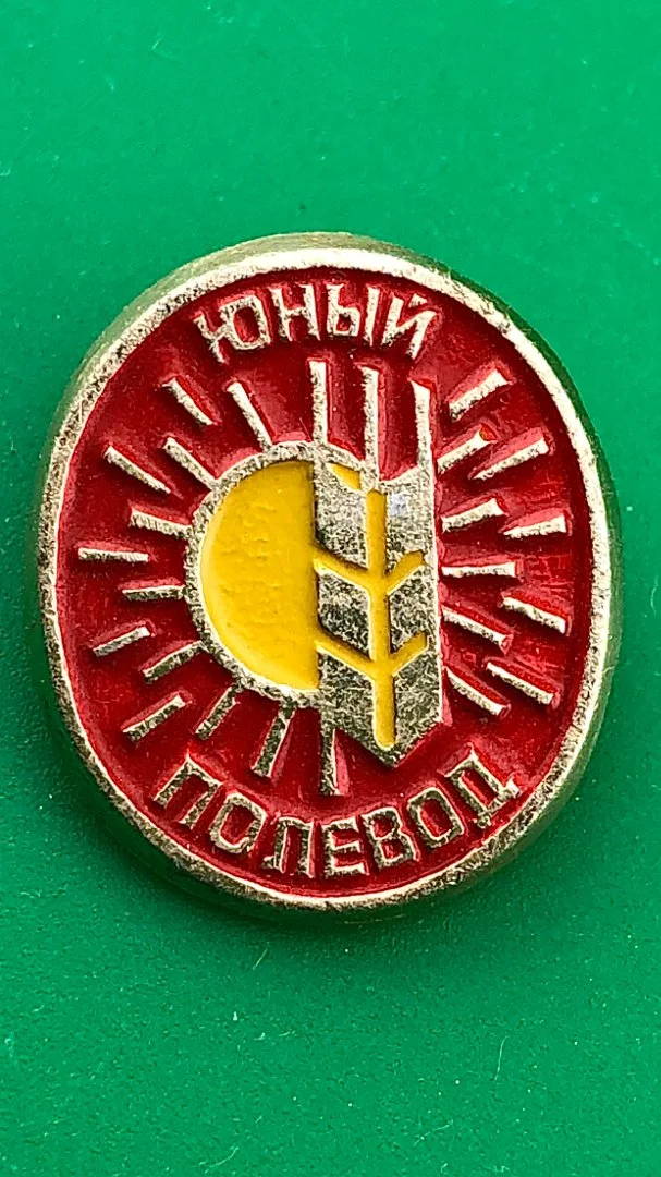 знак Юный полевод СССР - изображение 1