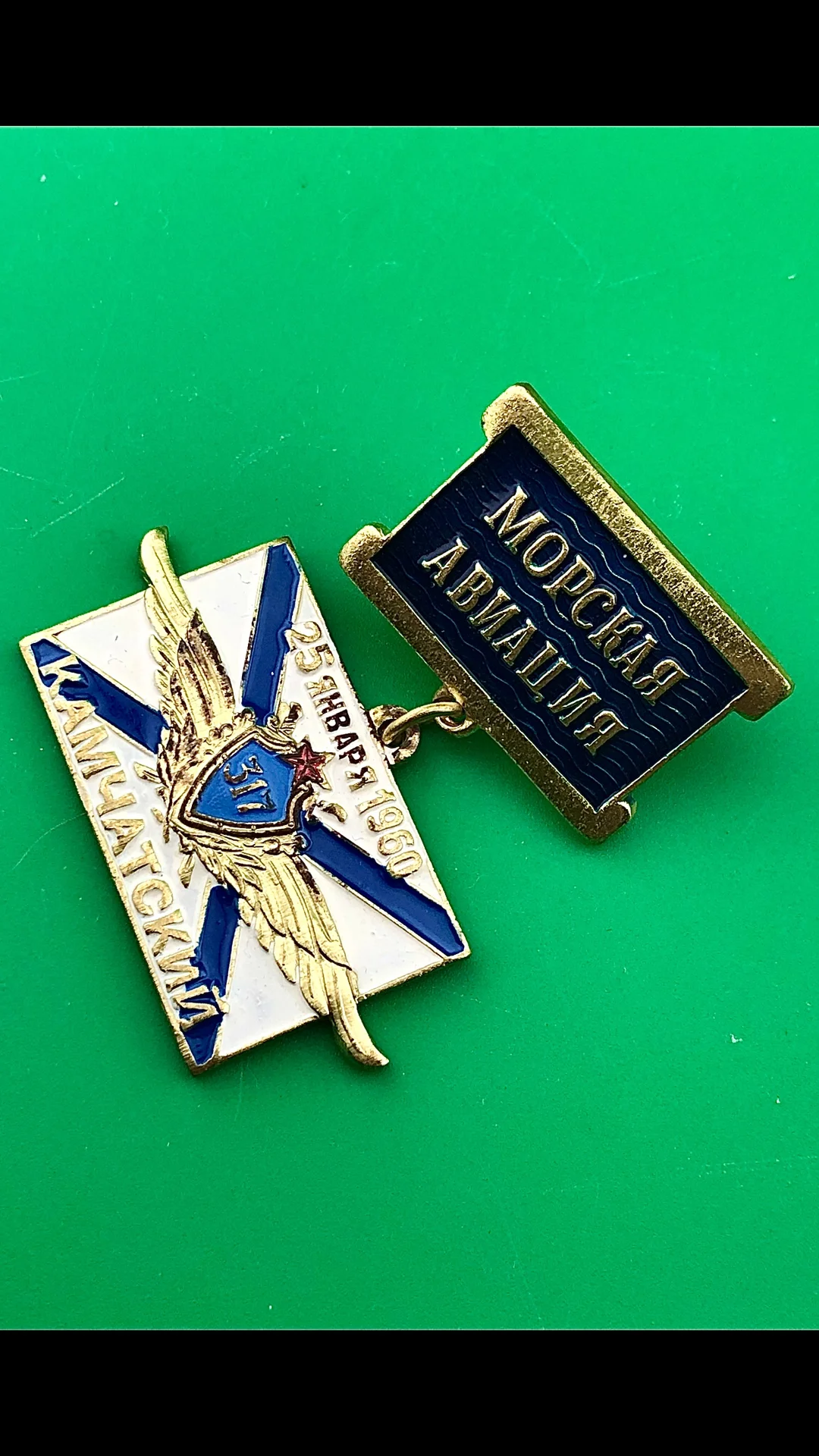 знак Морская авиация Камчатский 317 - миниатюра 3