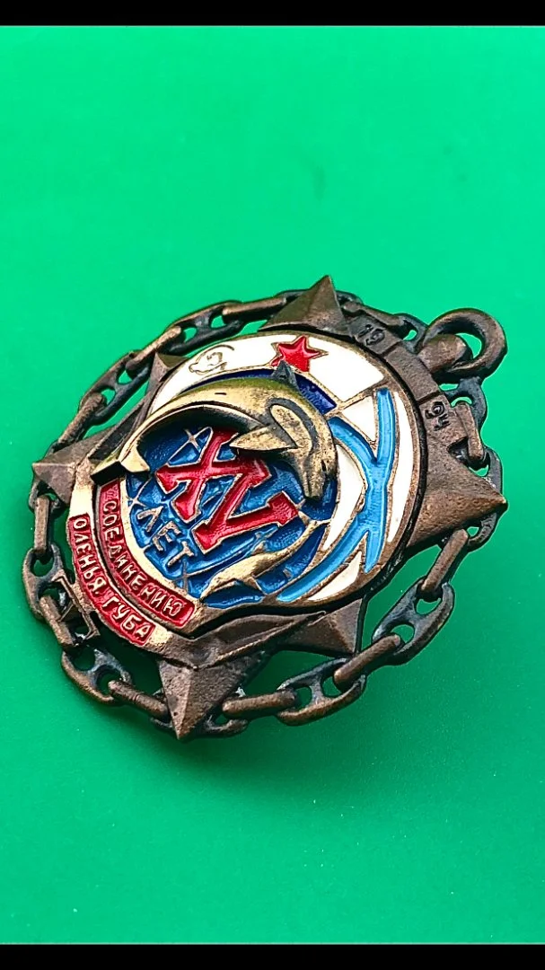 знак 25 лет соединению Оленья губа.ВМФ - миниатюра 2