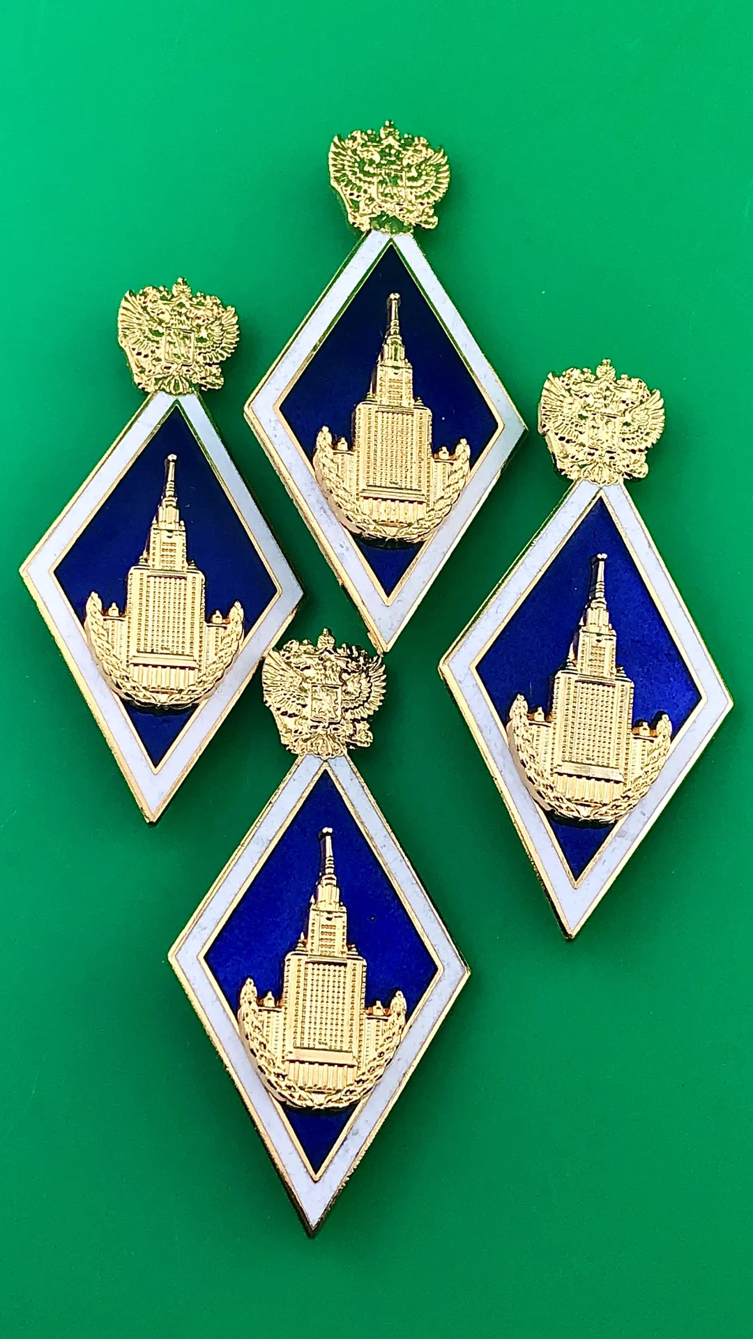 знак ромб МГУ клёпанный - миниатюра 4