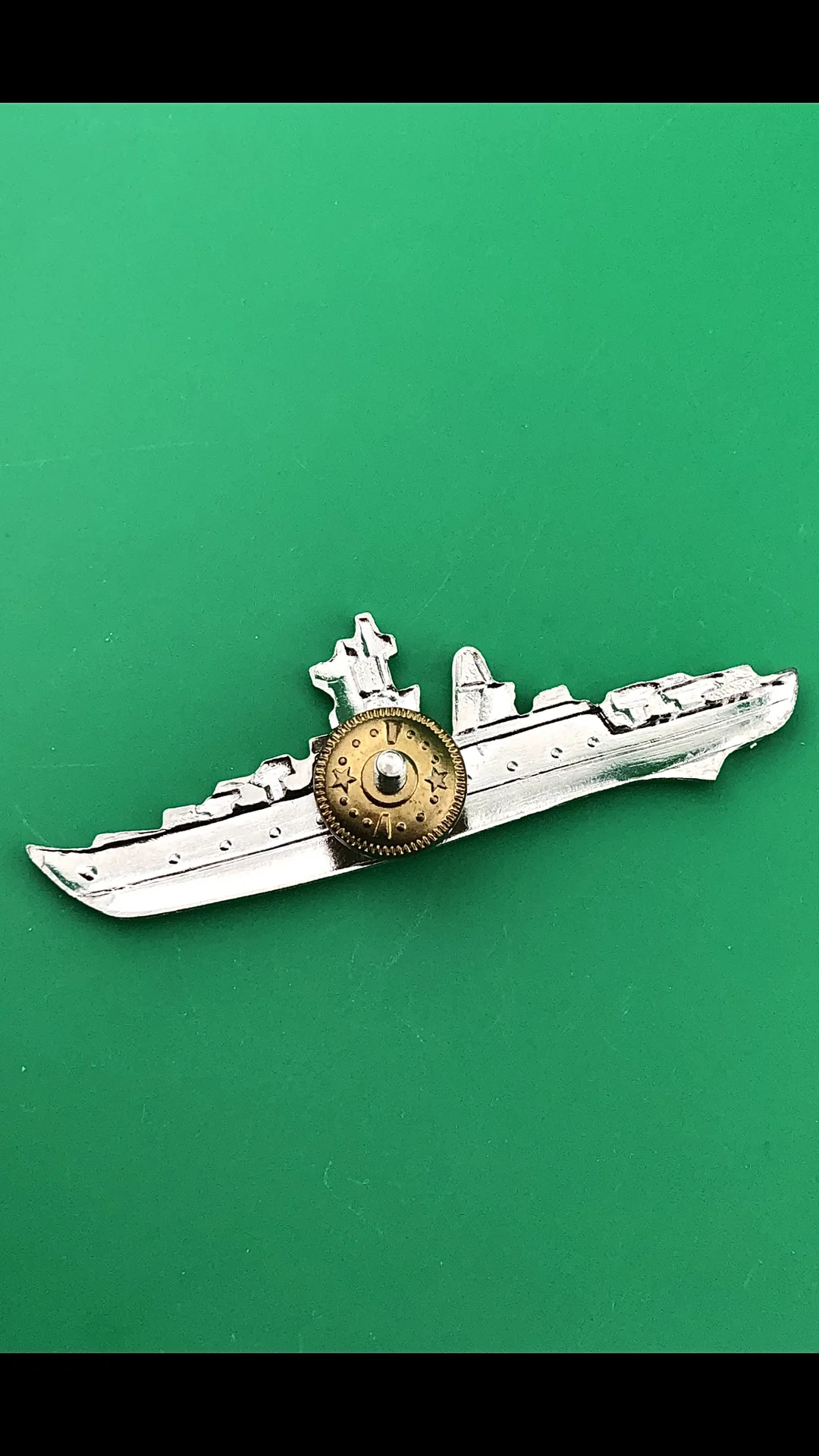 Знак ВМФ Командир ПЛ серебро - миниатюра 2
