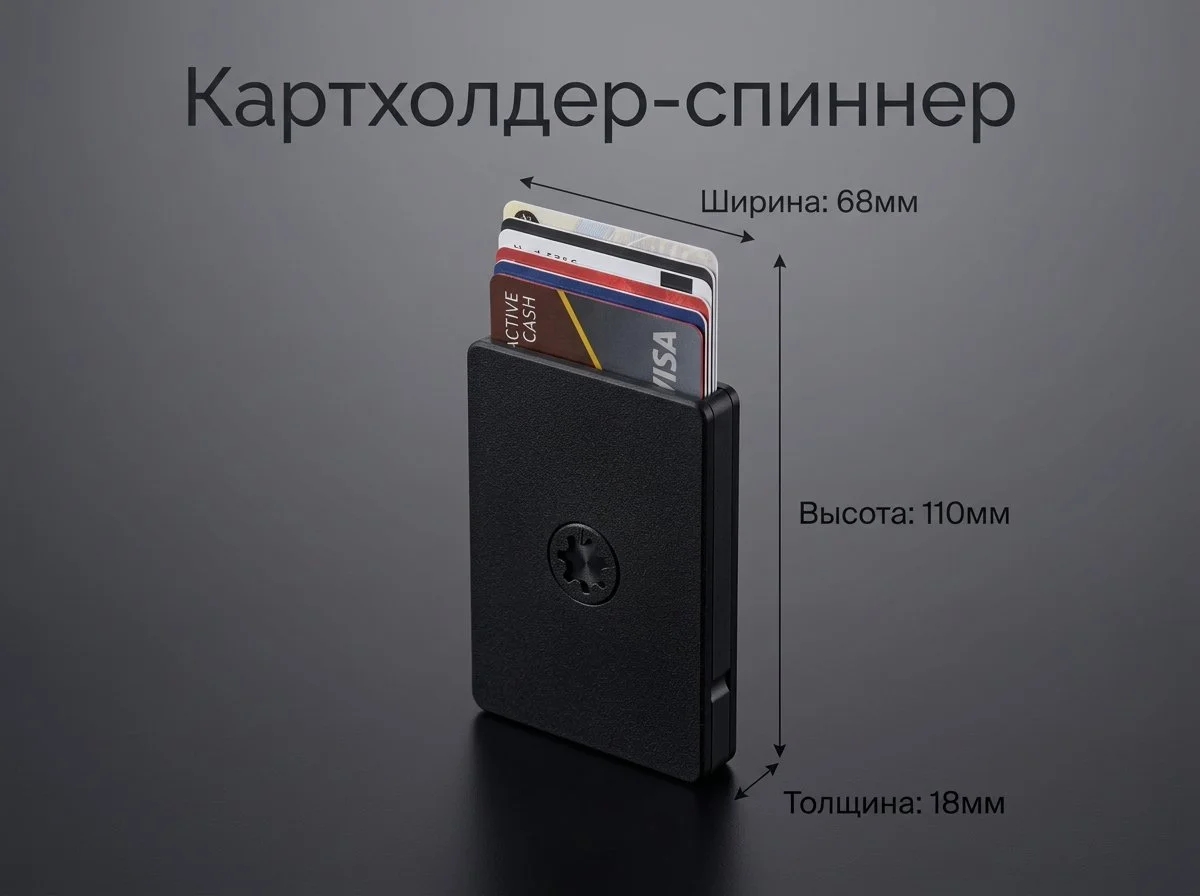 Картхолдер - спинер для банковских карт Подарок! - изображение 1