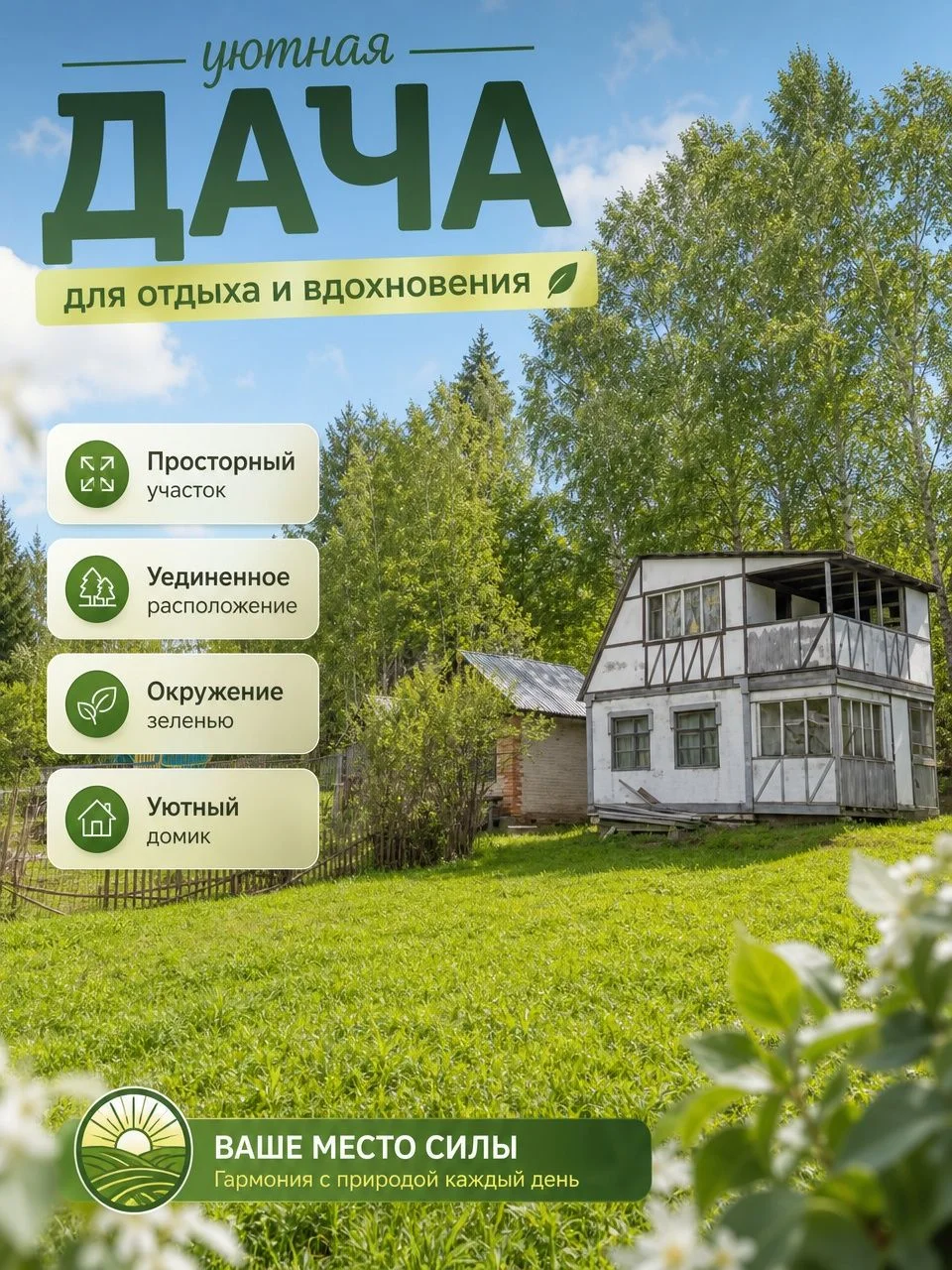 Дачный участок 8 соток - миниатюра 3