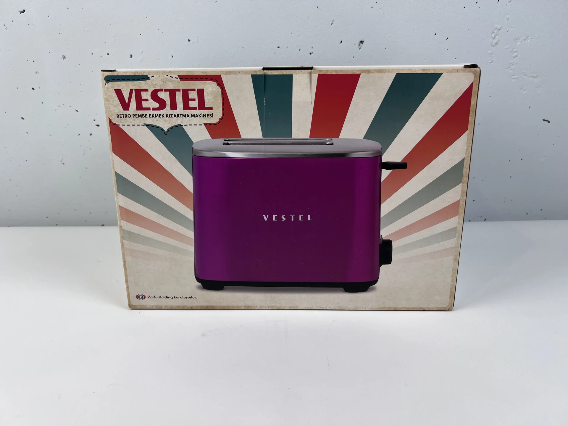 ТОСТЕР VESTEL RETRO РОЗОВЫЙ новый