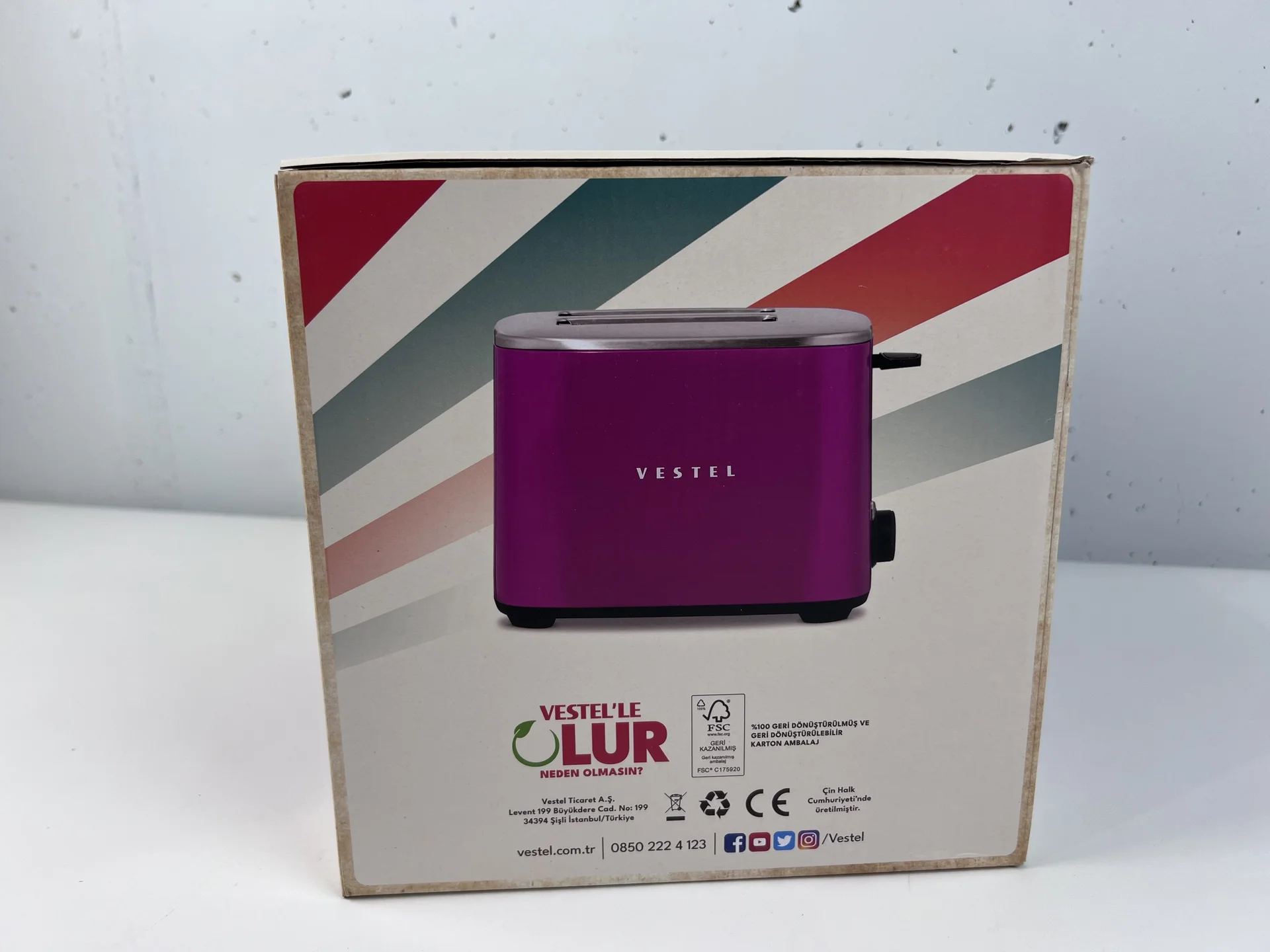 ТОСТЕР VESTEL RETRO РОЗОВЫЙ новый - миниатюра 2