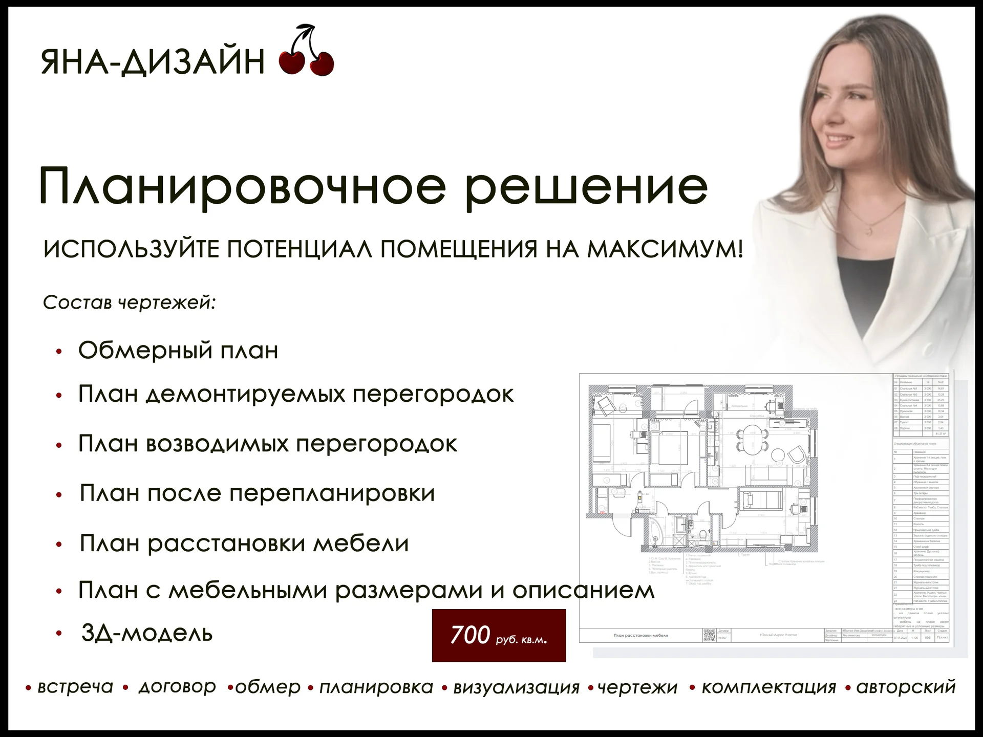 Дизайн интерьера / Планировочное решение - миниатюра 2