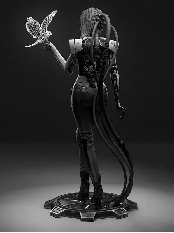 Коллекционная фигурка Songbird Cyberpunk 2077 17см - миниатюра 2
