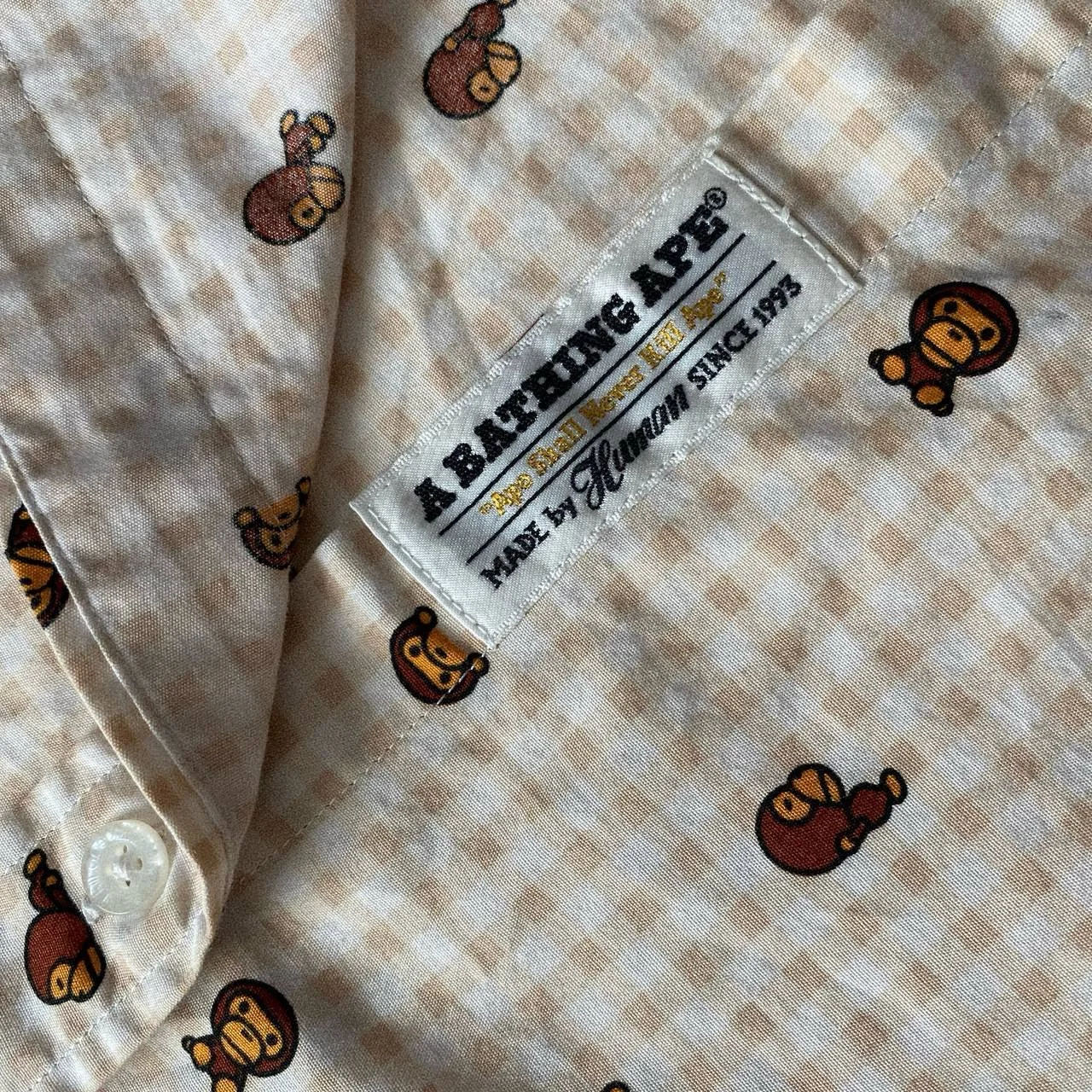Bape Baby Milo Рубашка Короткий Рукав - миниатюра 3