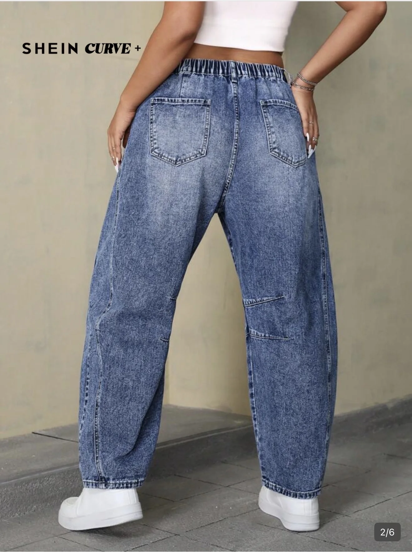 Джинсы Shein curve+ - миниатюра 3