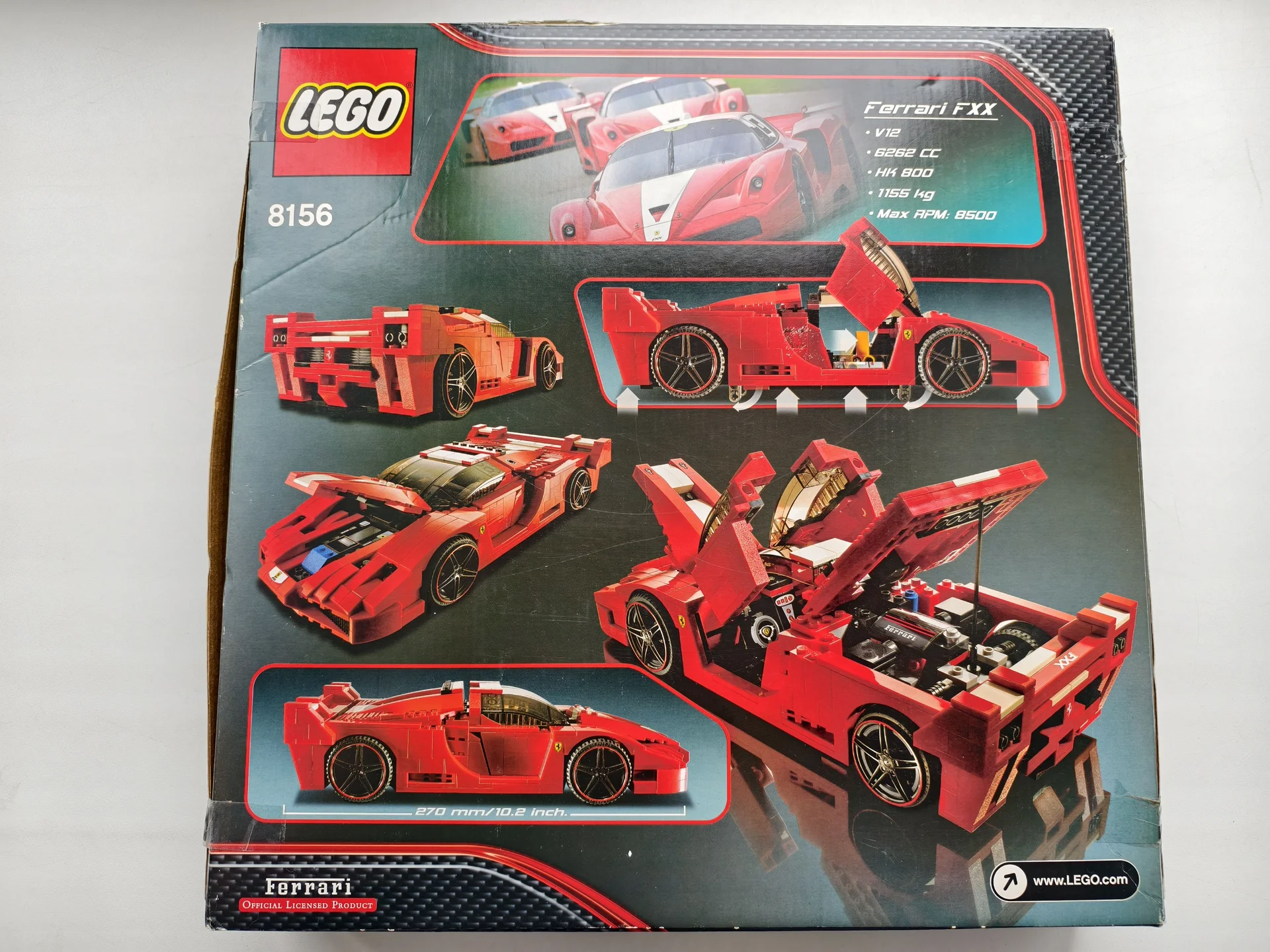 Раритет Lego Racers 8156 Ferrari FXX 2008-го года - миниатюра 2