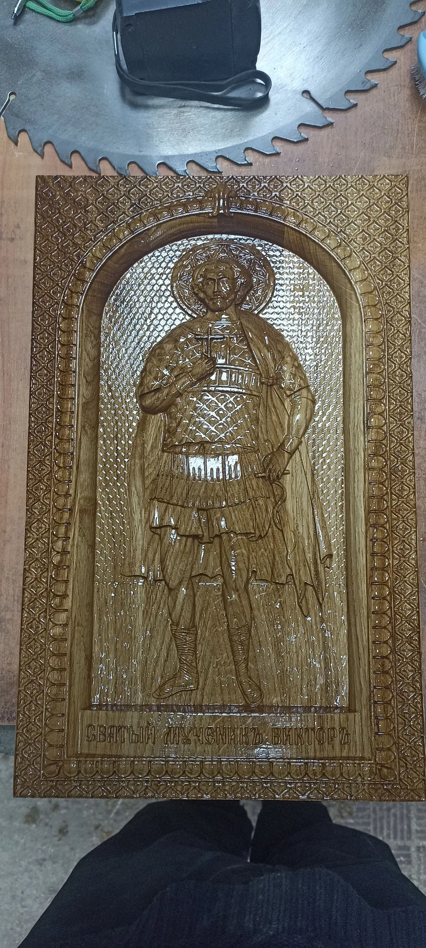 резные иконы, панно - миниатюра 3
