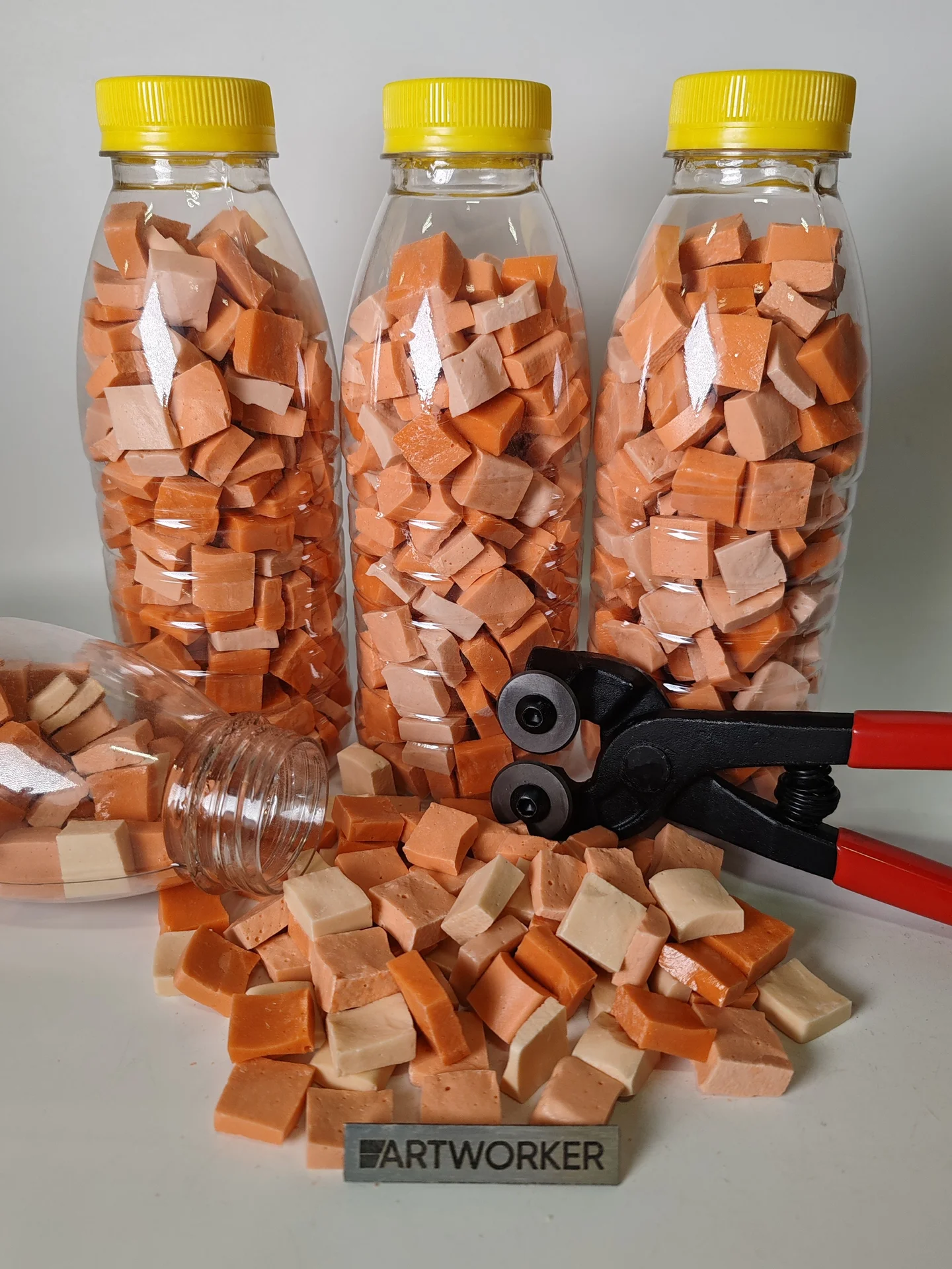 Смальта колотая 15х15 ORANGE - миниатюра 2