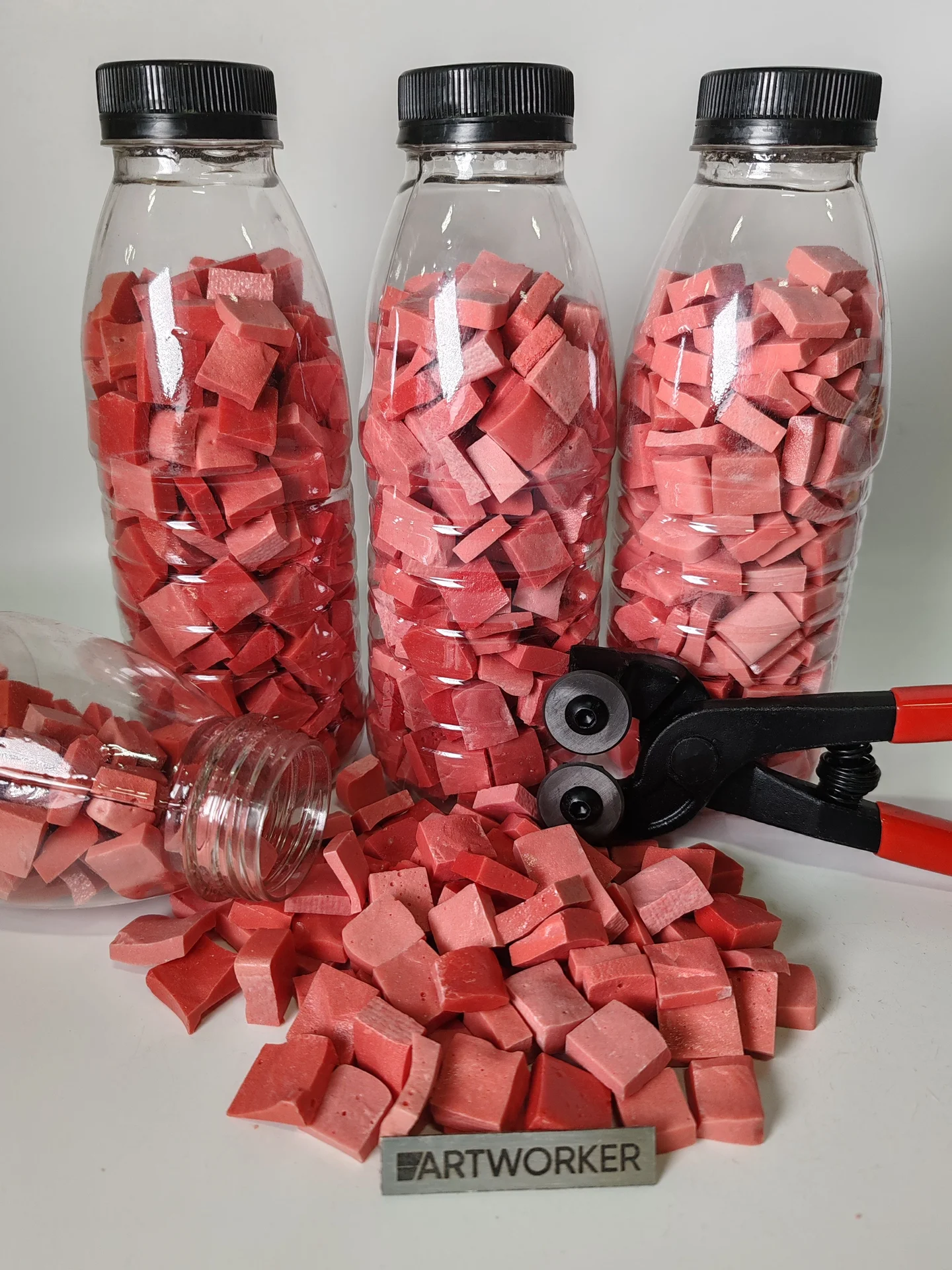 Колотая смальта 15х15 RED - миниатюра 2