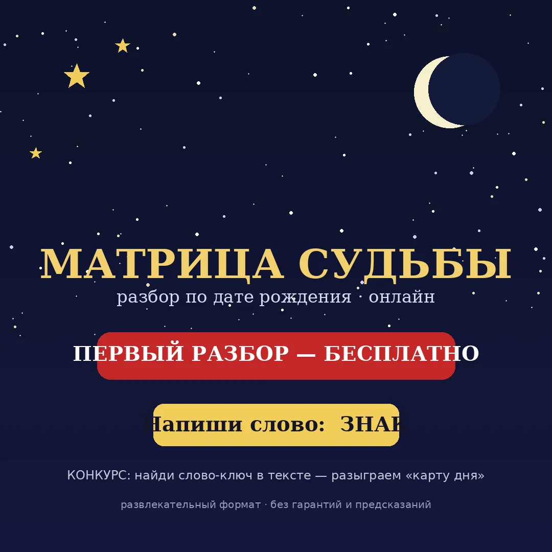 Матрица судьбы по дате рождения — разбор онлайн - изображение 1
