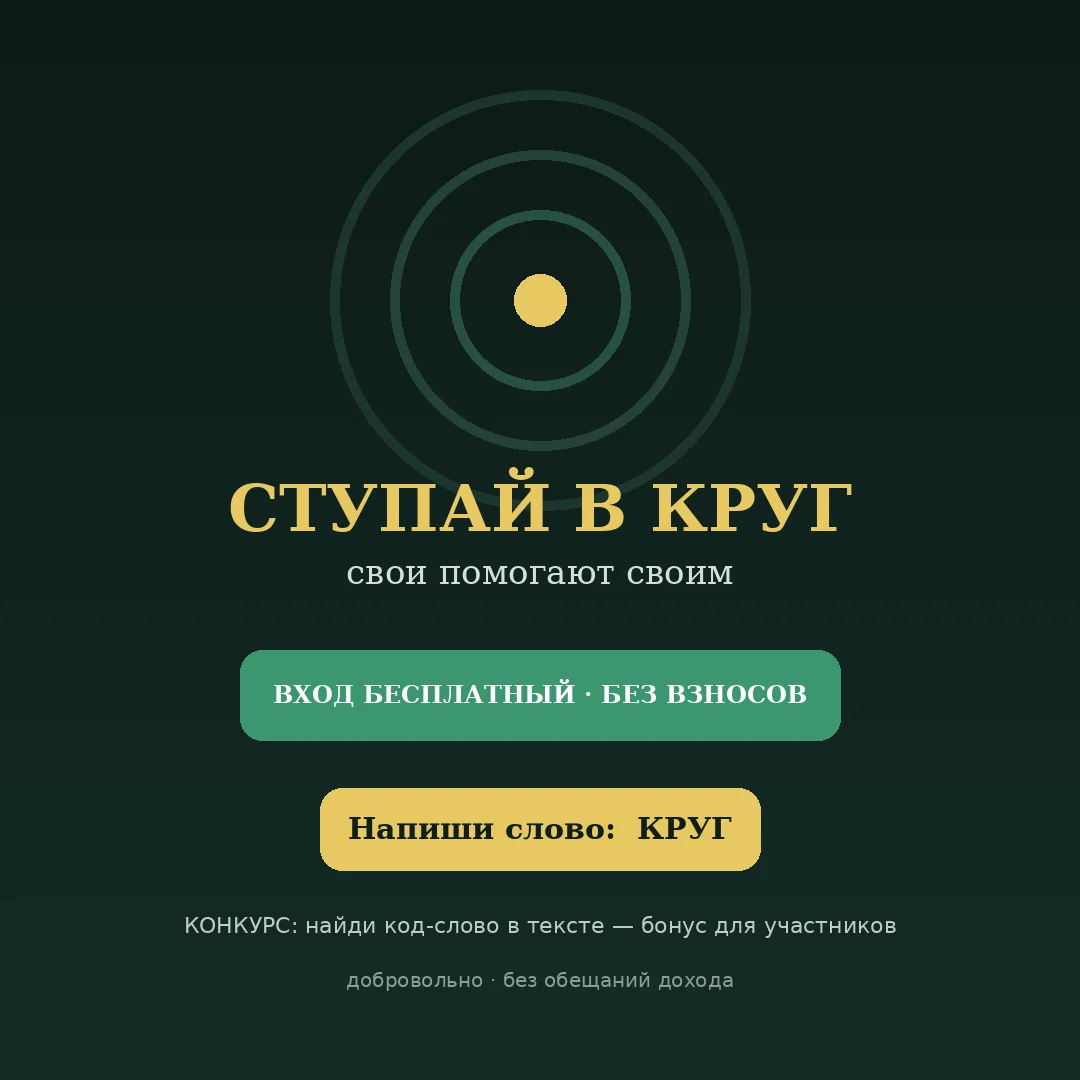 КРУГ — сообщество, где свои помогают своим