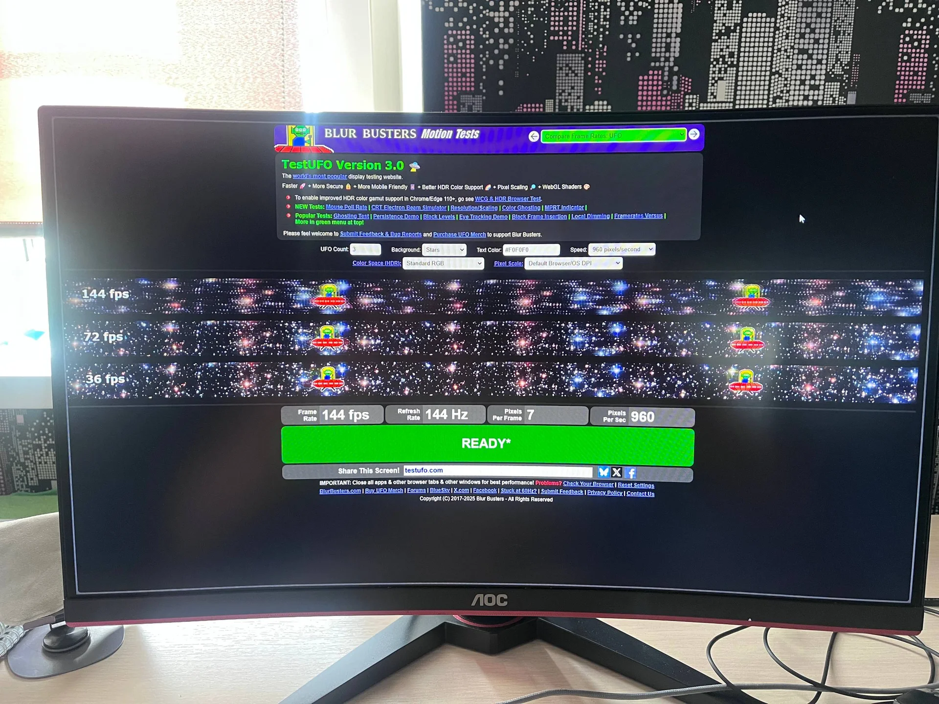 Игровой изогнутый монитор AOC C24G1 (144 Гц, 24") - миниатюра 8