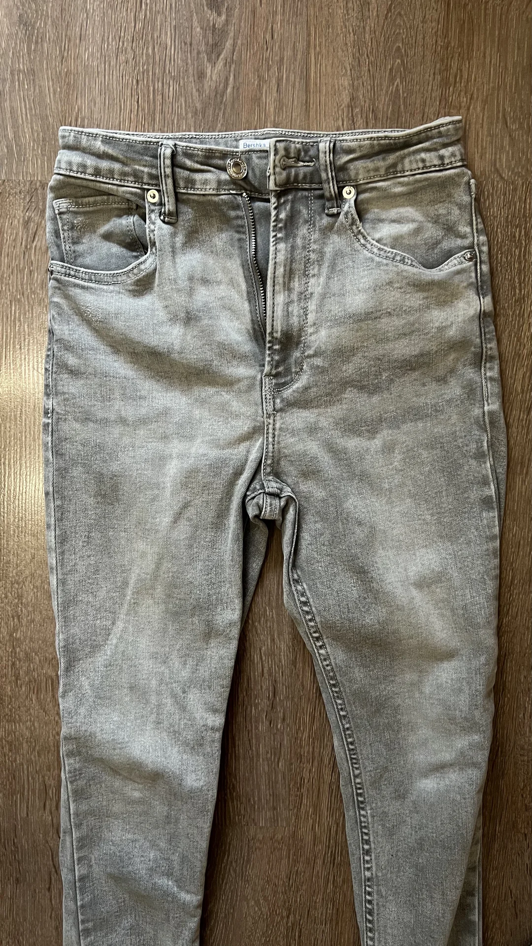 Джинсы серые Bershka - миниатюра 3