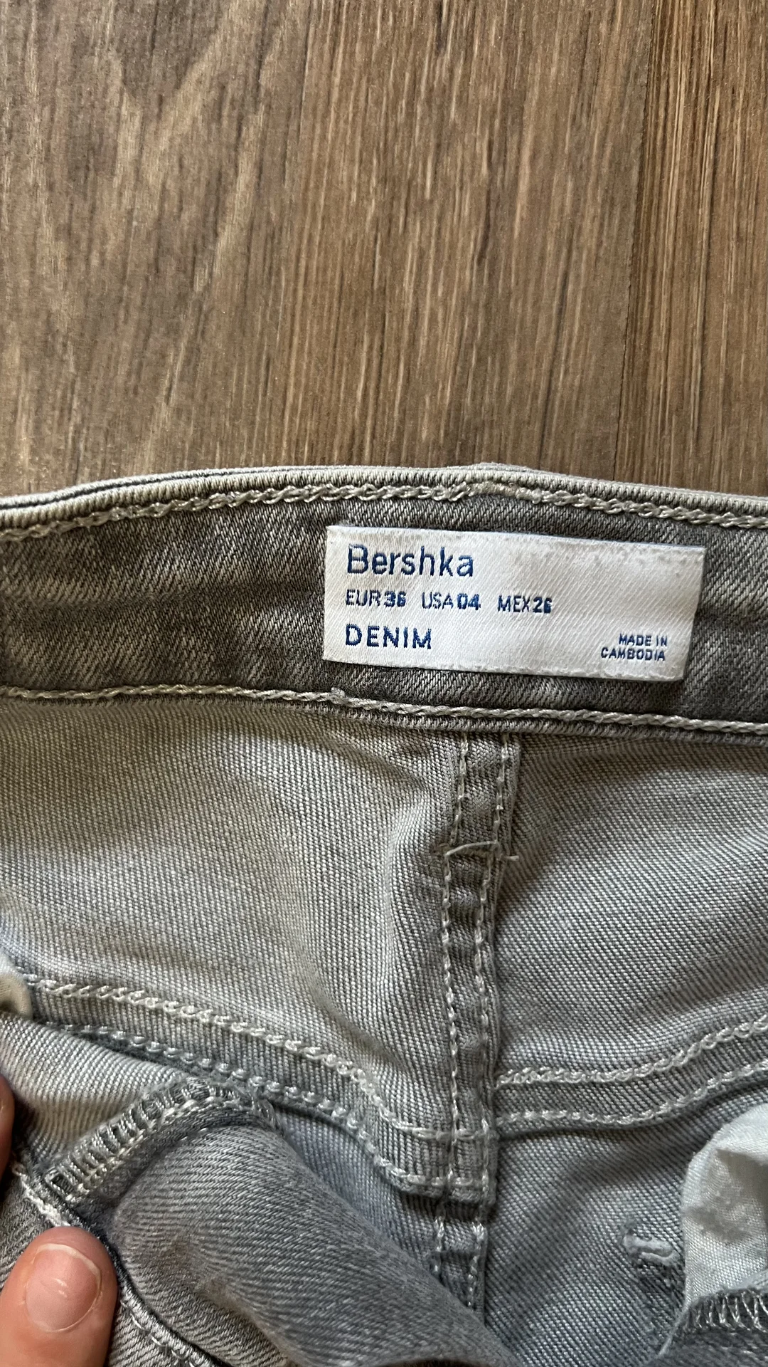 Джинсы серые Bershka - миниатюра 5